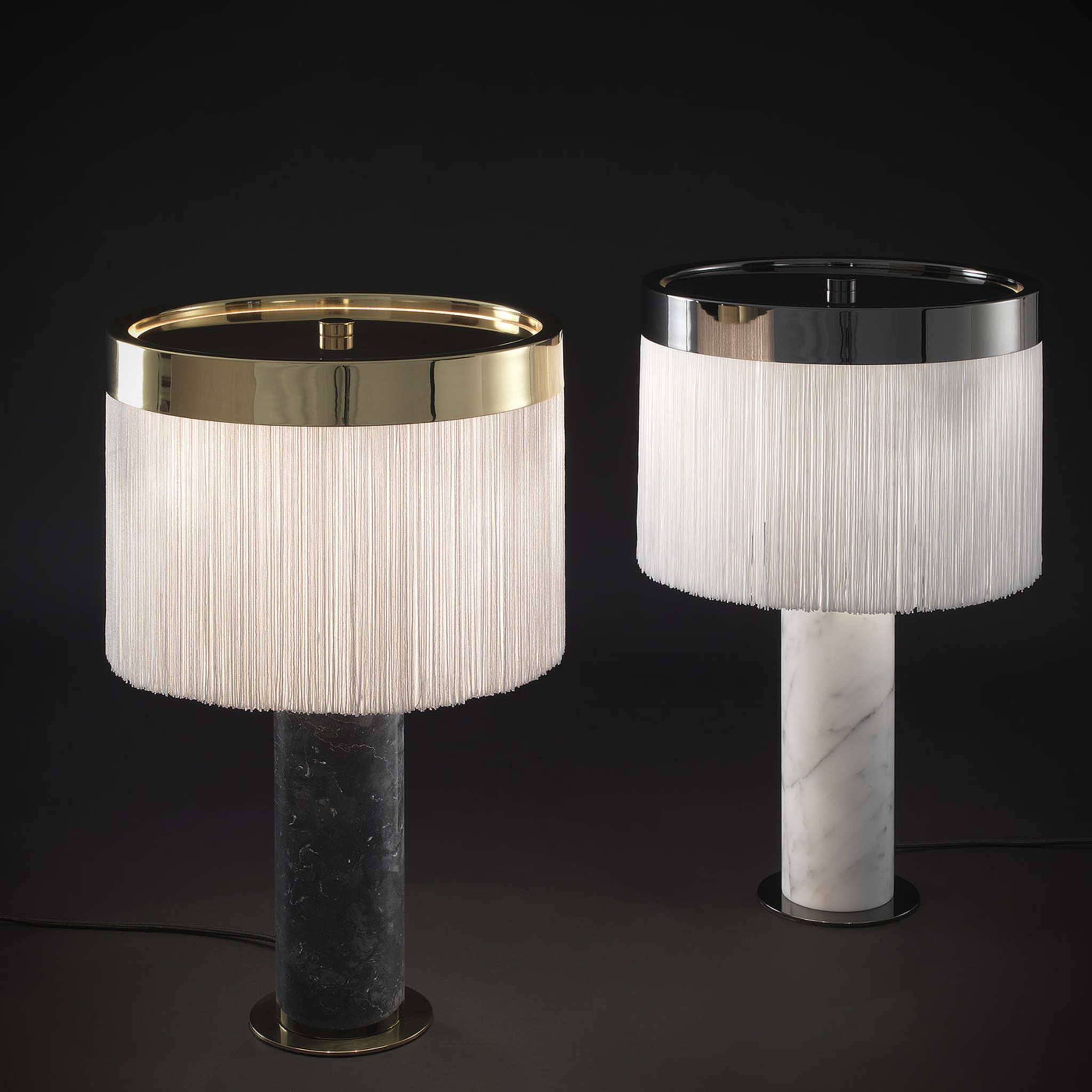 Orsola Black Table Lamp by Bozzoli - Alternative view 1
