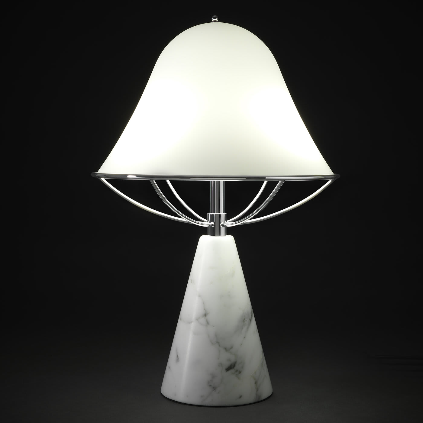 Anita Table Lamp in Carrara Marble by Lorenza Bozzoli - Tato