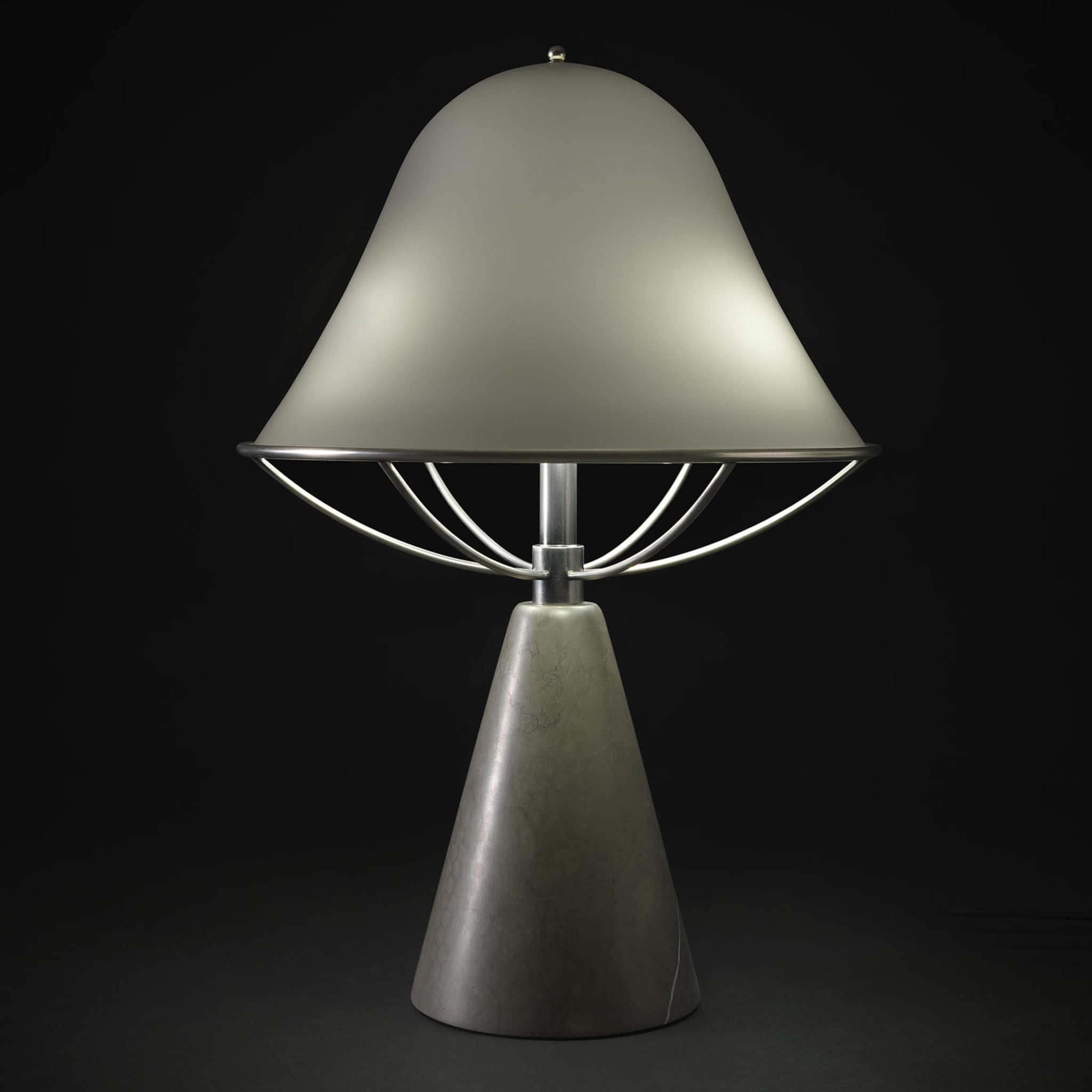 Anita Table Lamp in Persian Grey Marble by Lorenza Bozzoli - Alternative view 1