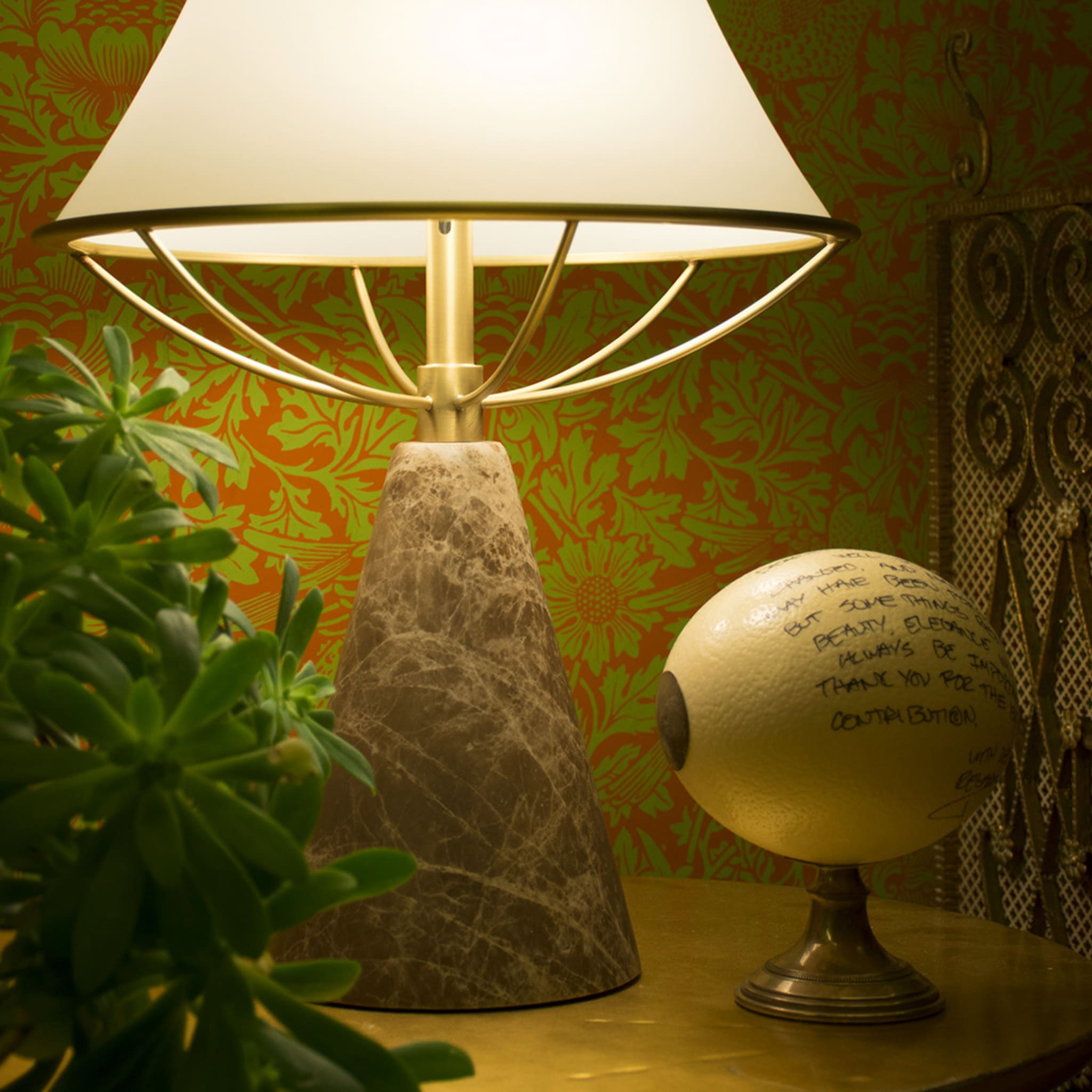 Anita Table Lamp in Emperador Marble by Lorenza Bozzoli - Alternative view 1