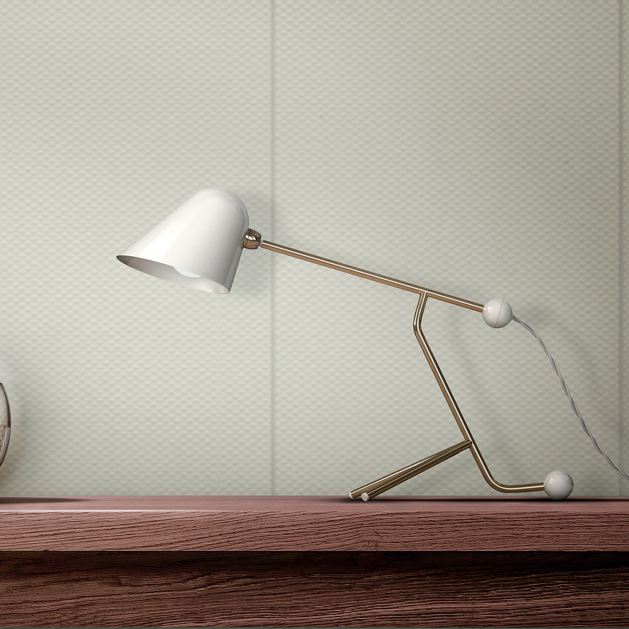 Beghina White Table Lamp by Giulia and Guido Guarnieri - Alternative view 1