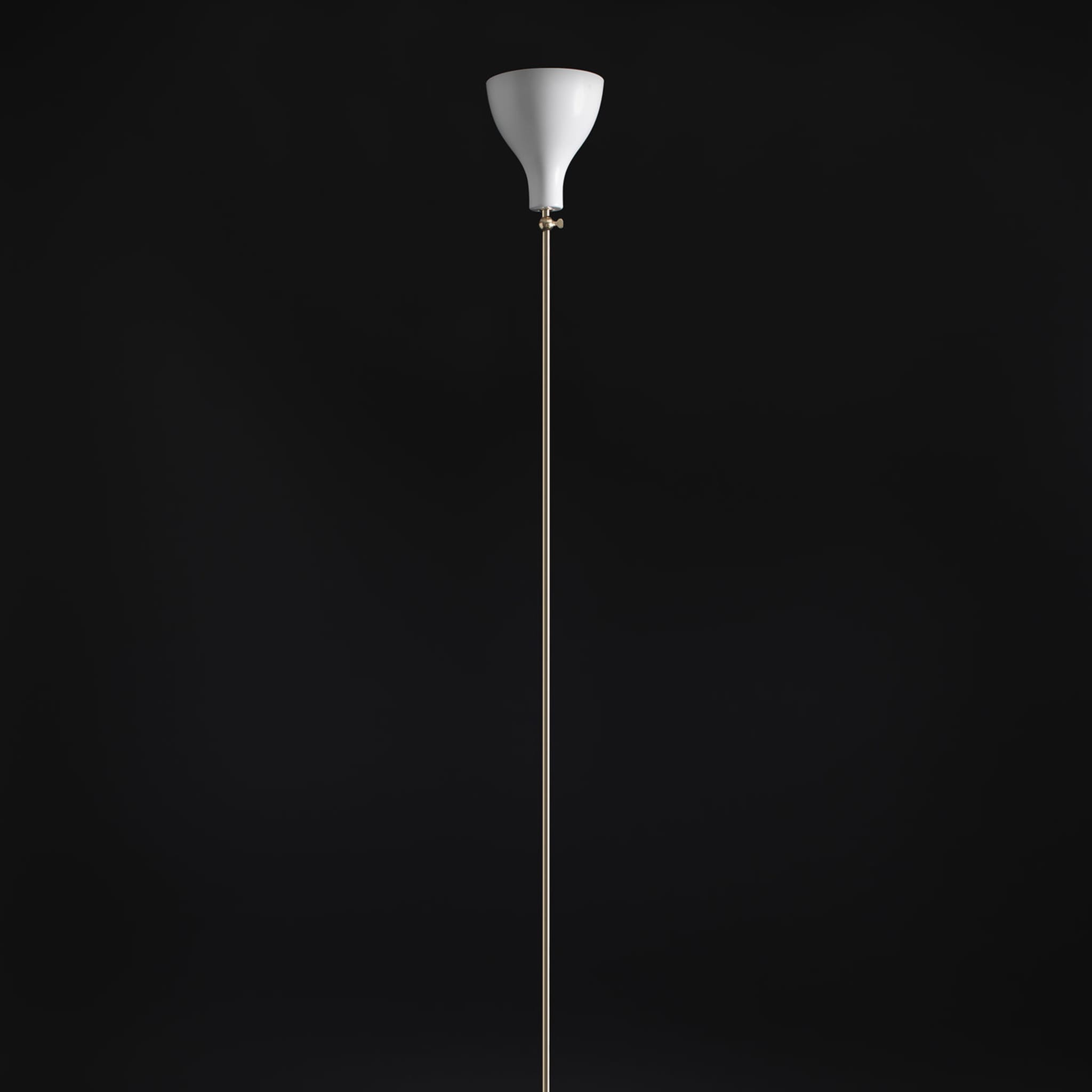 Lady V Black and White Tall Floor Lamp in Brass - Alternative view 5