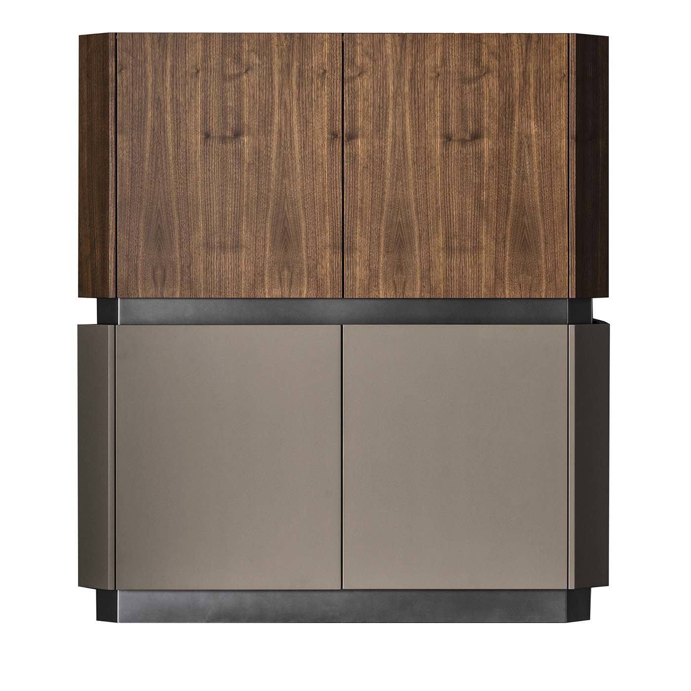 Lingotto 1.2 Wood and Grey Cupboard - Meroni & Colzani