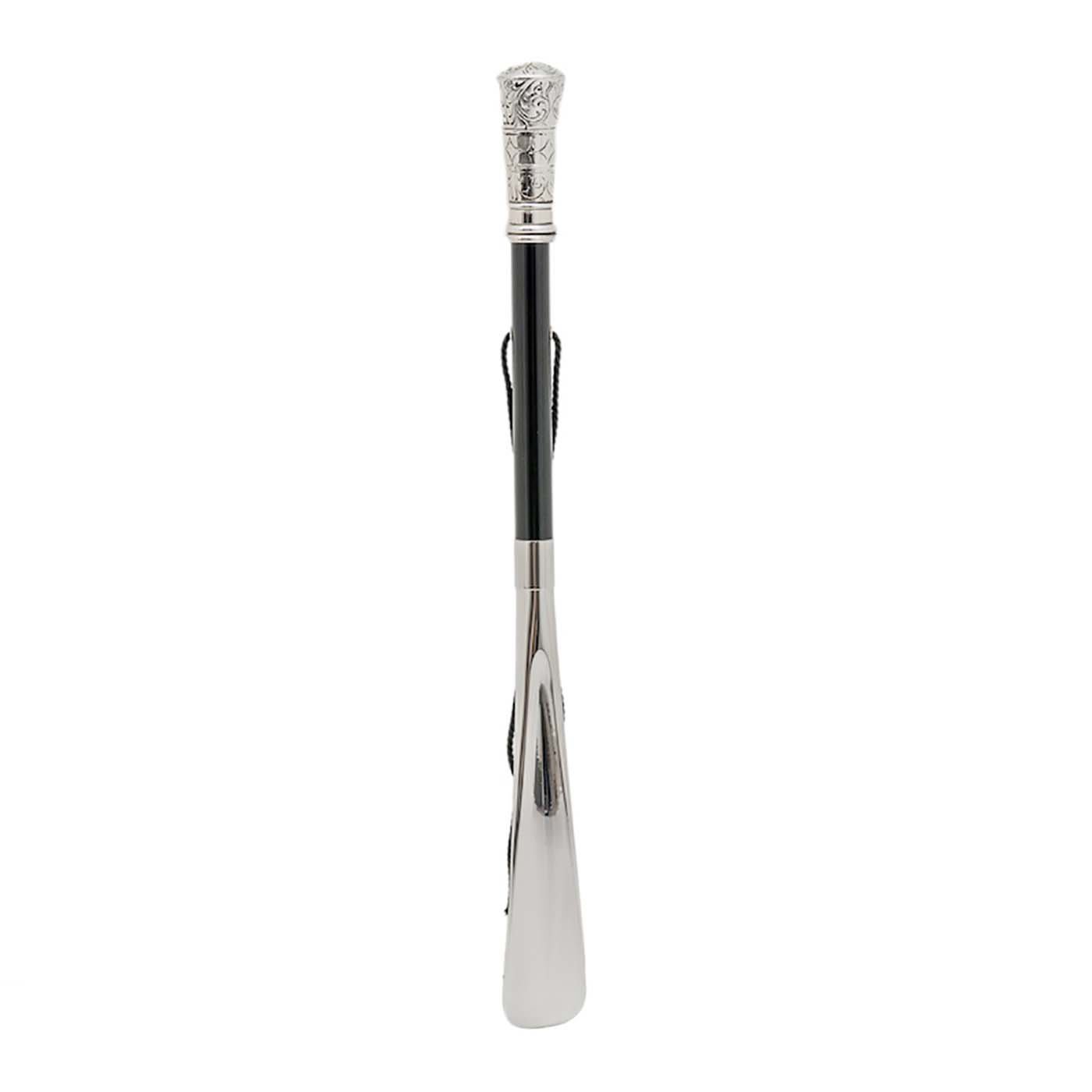 Classic Straight Silver Shoehorn - Pasotti