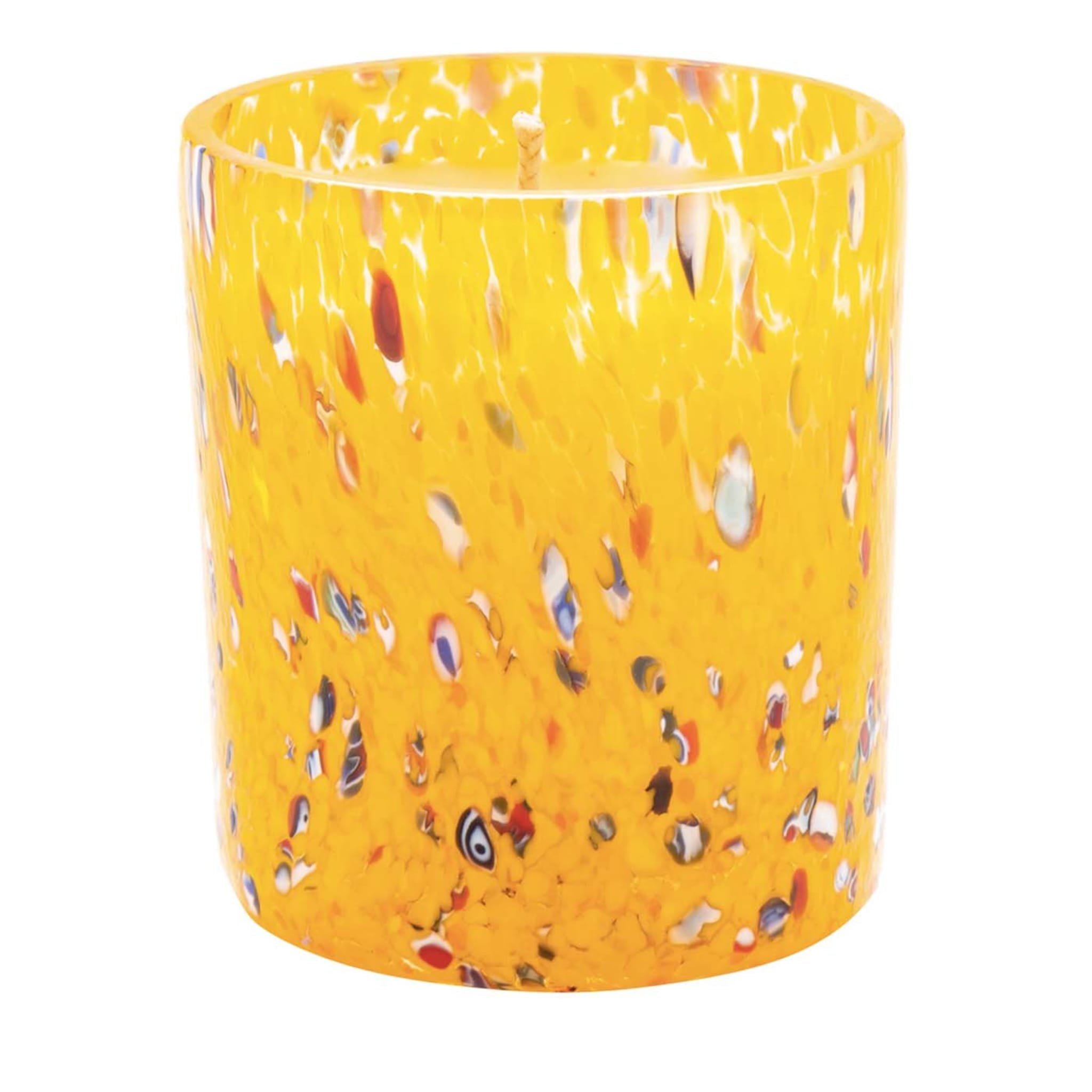FO.GO Yellow Murano Glass Set of 3 Candles - Main view
