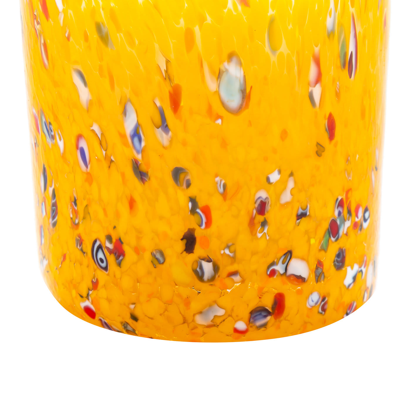 FO.GO Yellow Murano Glass Set of 3 Candles - Wave Murano Glass by Roberto Beltrami