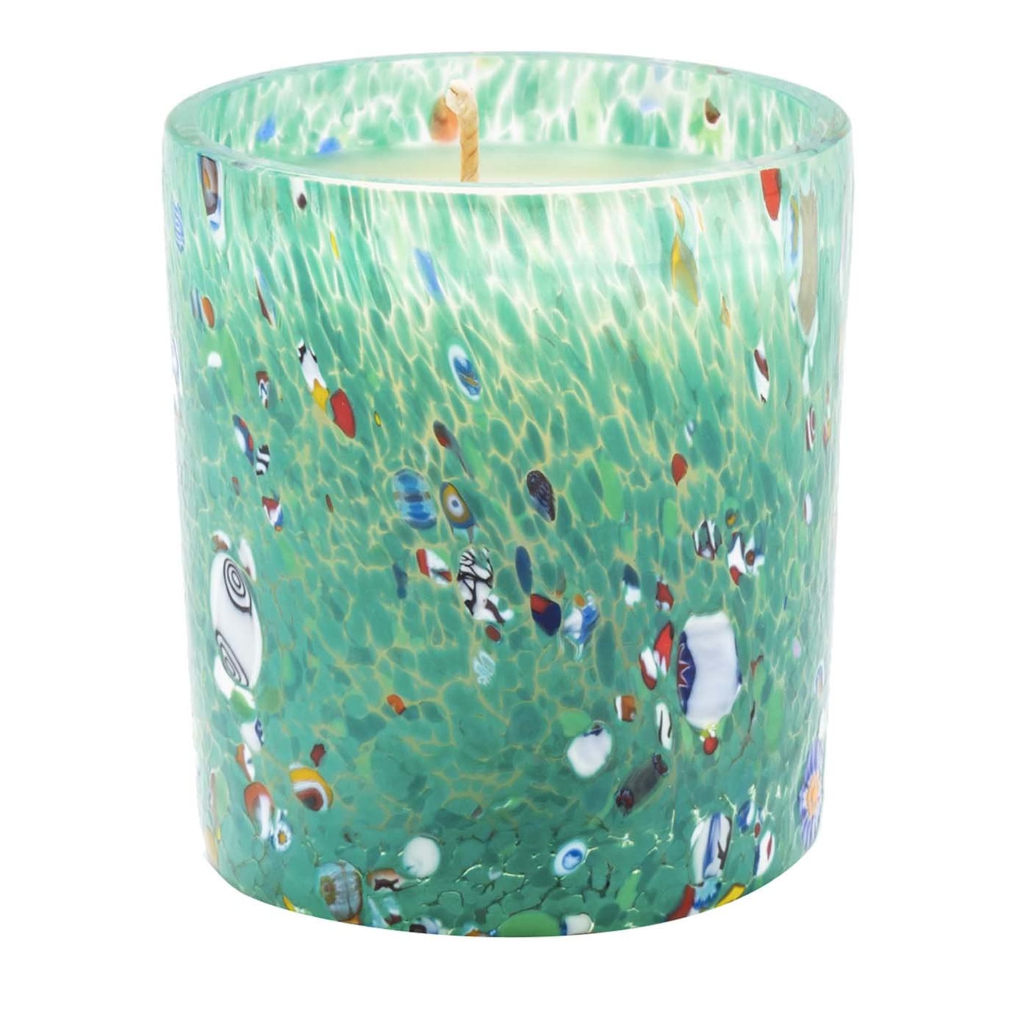 FO.GO Sea Green Murano Glass Set of 3 Candles - Main view