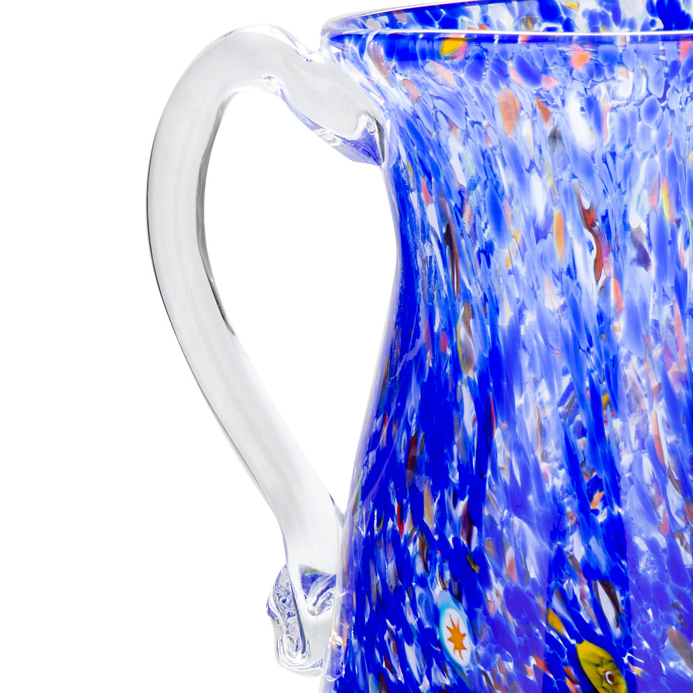 GO.TO Blue Pitcher - Wave Murano Glass by Roberto Beltrami