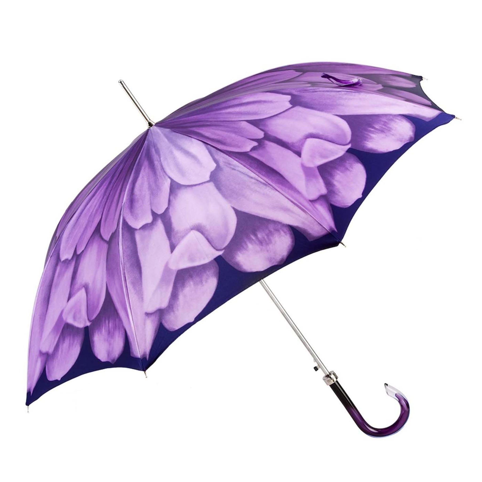 Parapluie en forme de dahlia violet - Vue principale