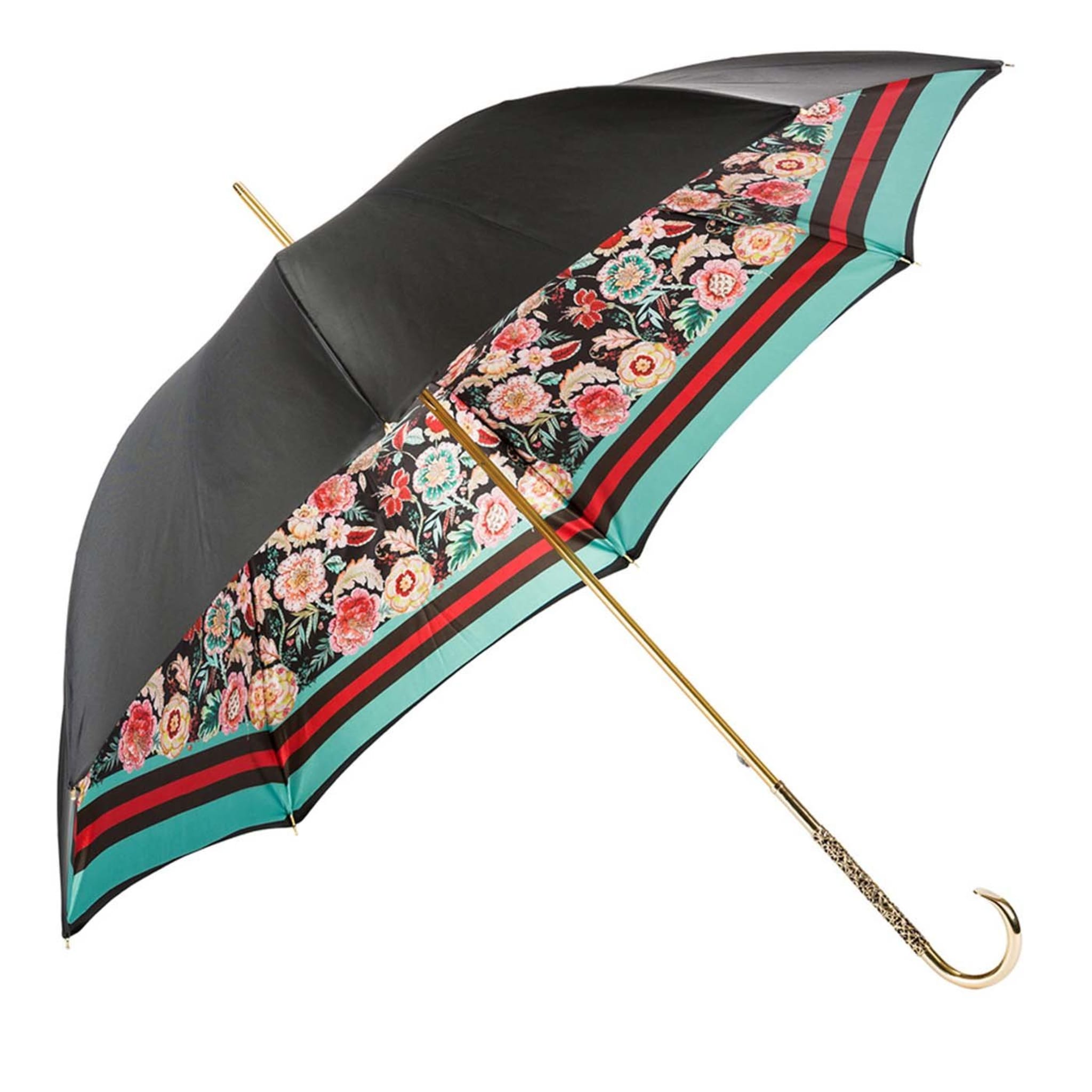 Schwarzer klassischer Vintage-Regenschirm - Hauptansicht