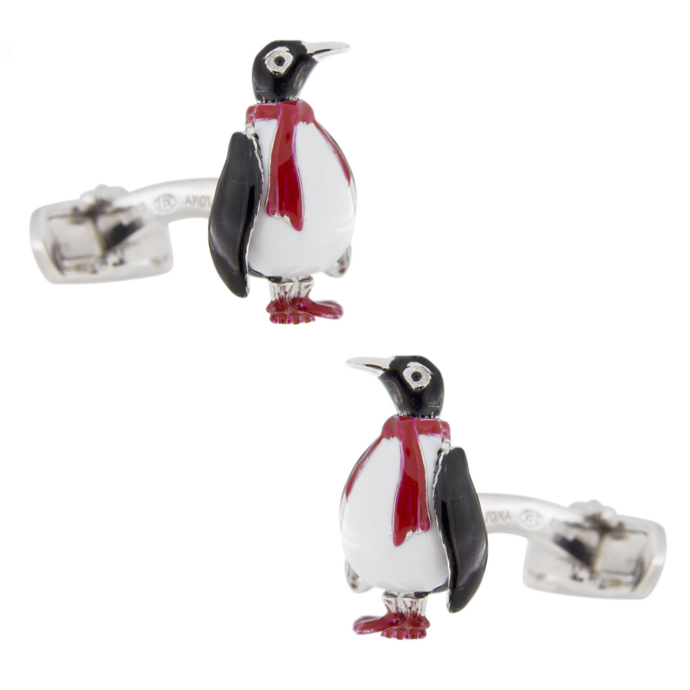 Sterling Silver Penguin Cufflinks - Jona