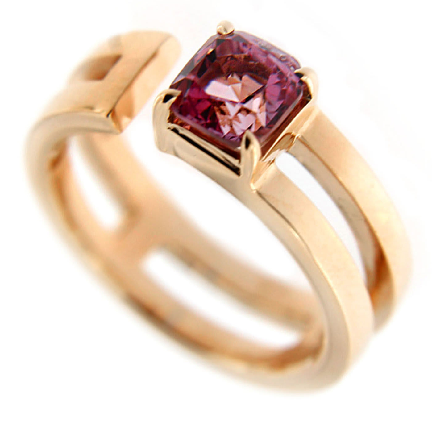 Pink Spinel 18k Yellow Gold Band Ring - Jona