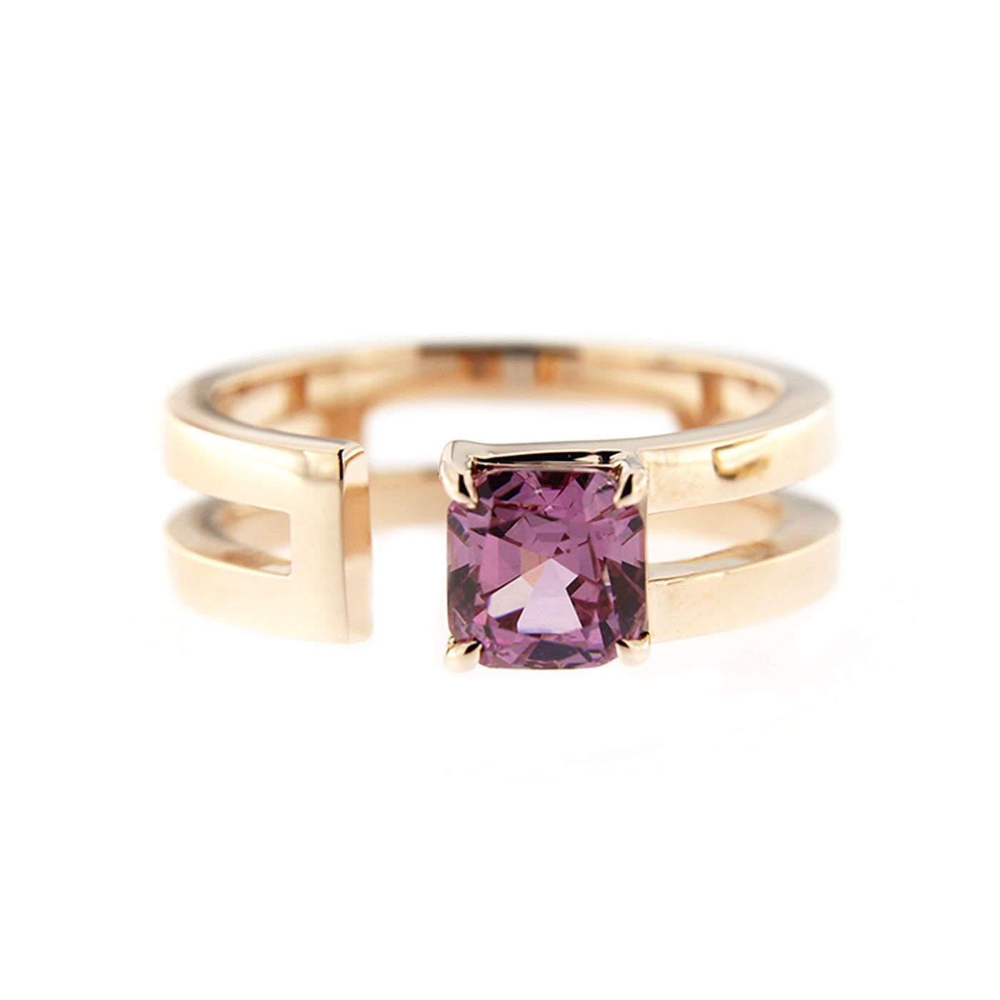Pink Spinel 18k Yellow Gold Band Ring - Jona