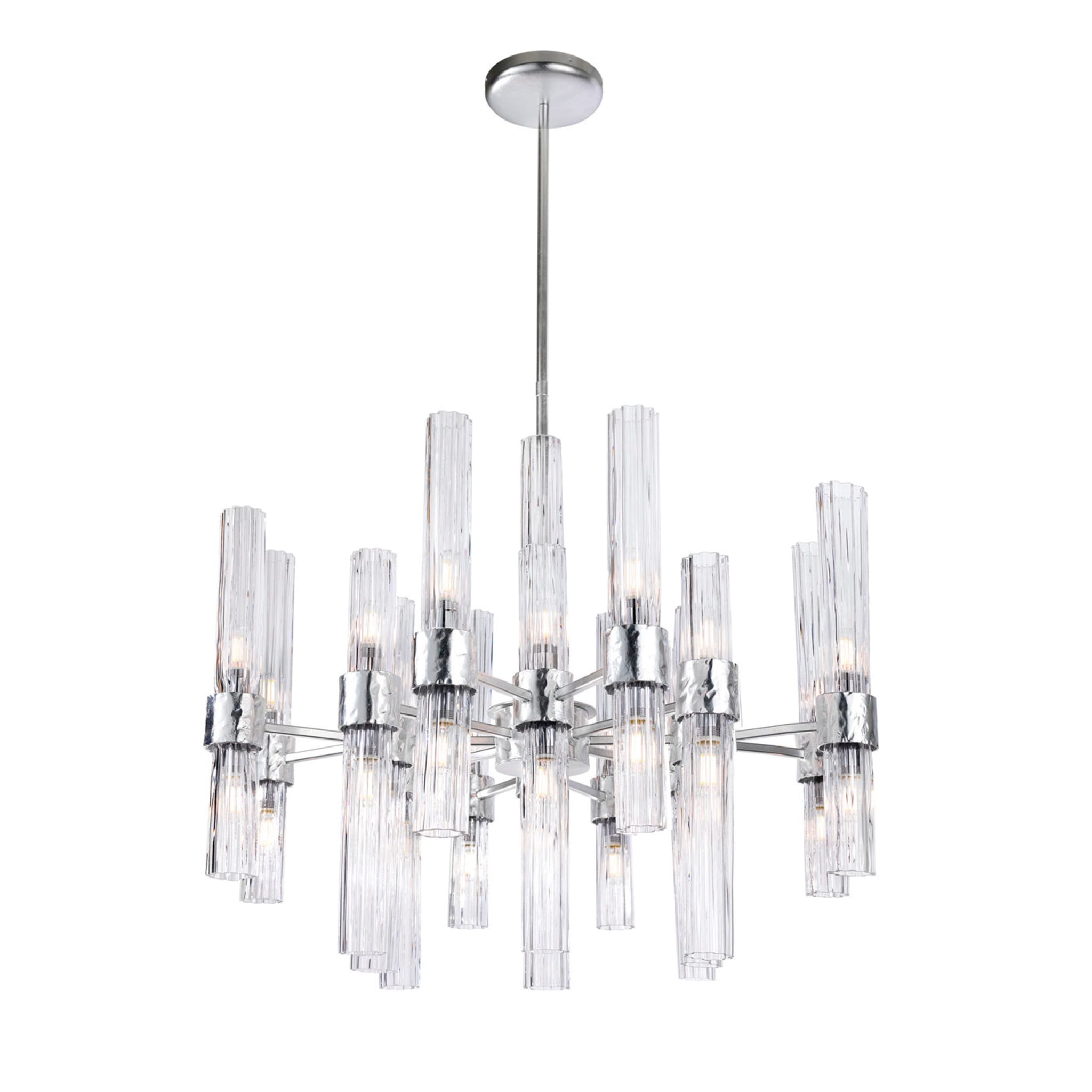Contemporary Metal Chandelier - Main view
