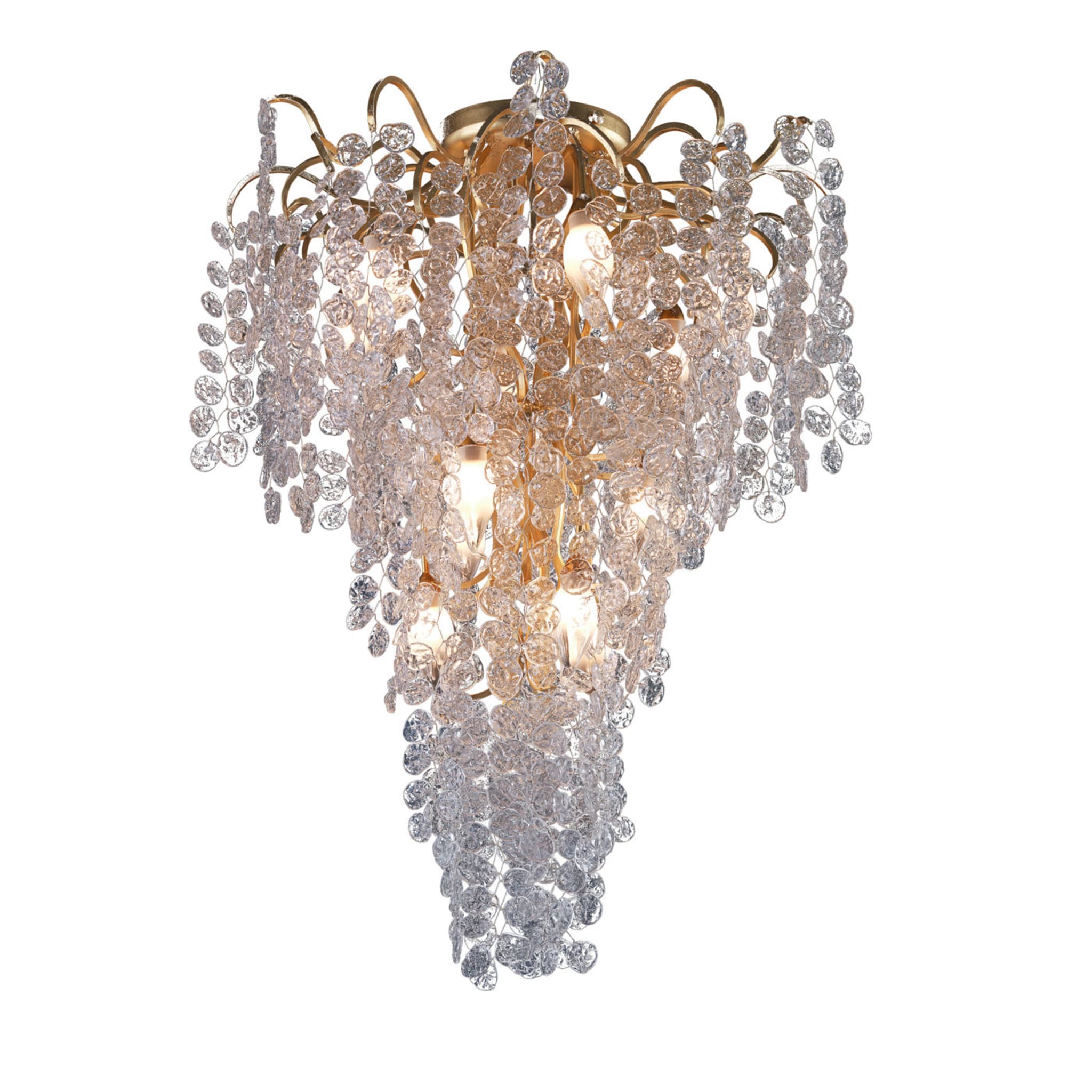 Stardust Gold Long Chandelier - Main view
