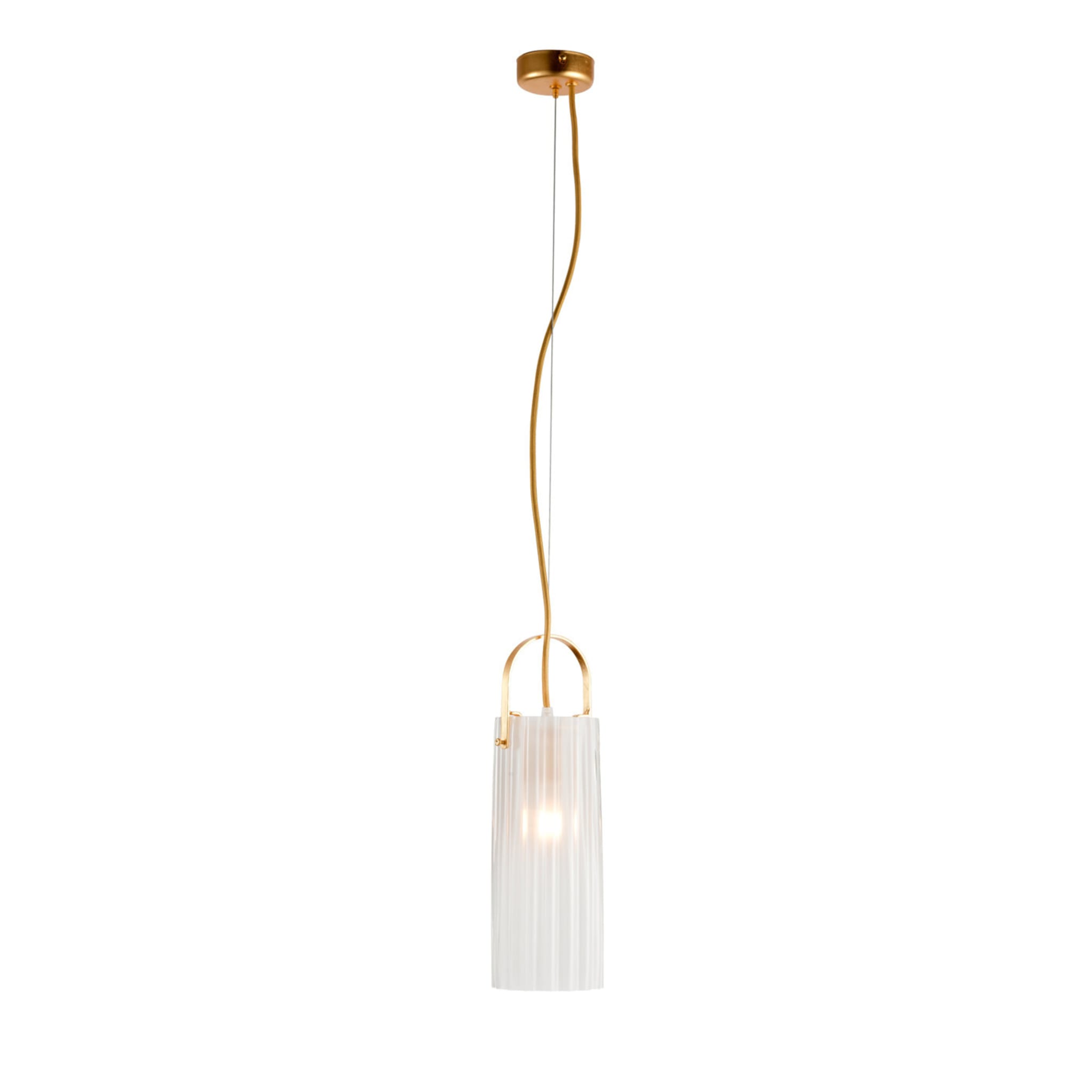 Contemporary Gold Pendant Lamp - Main view