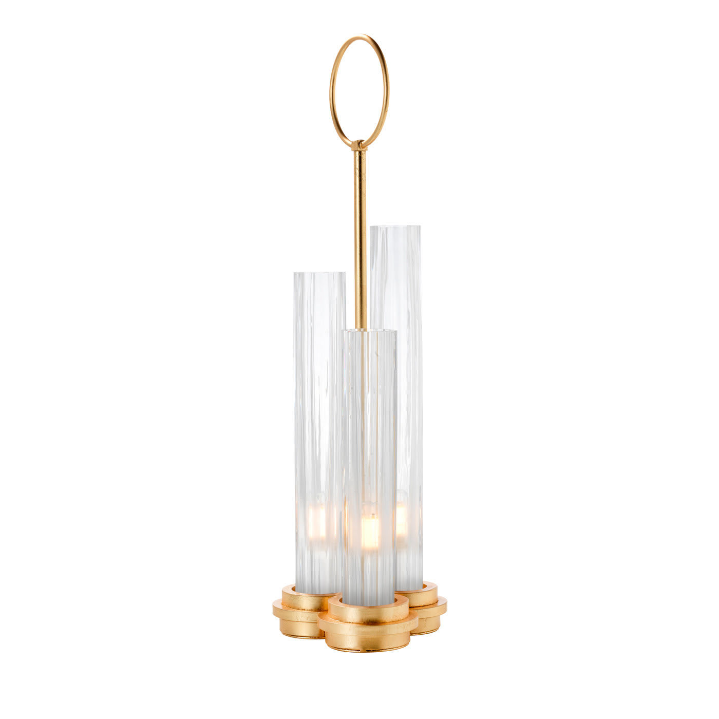 Contemporary 3-diffuser Gold Table Lamp - Stillux