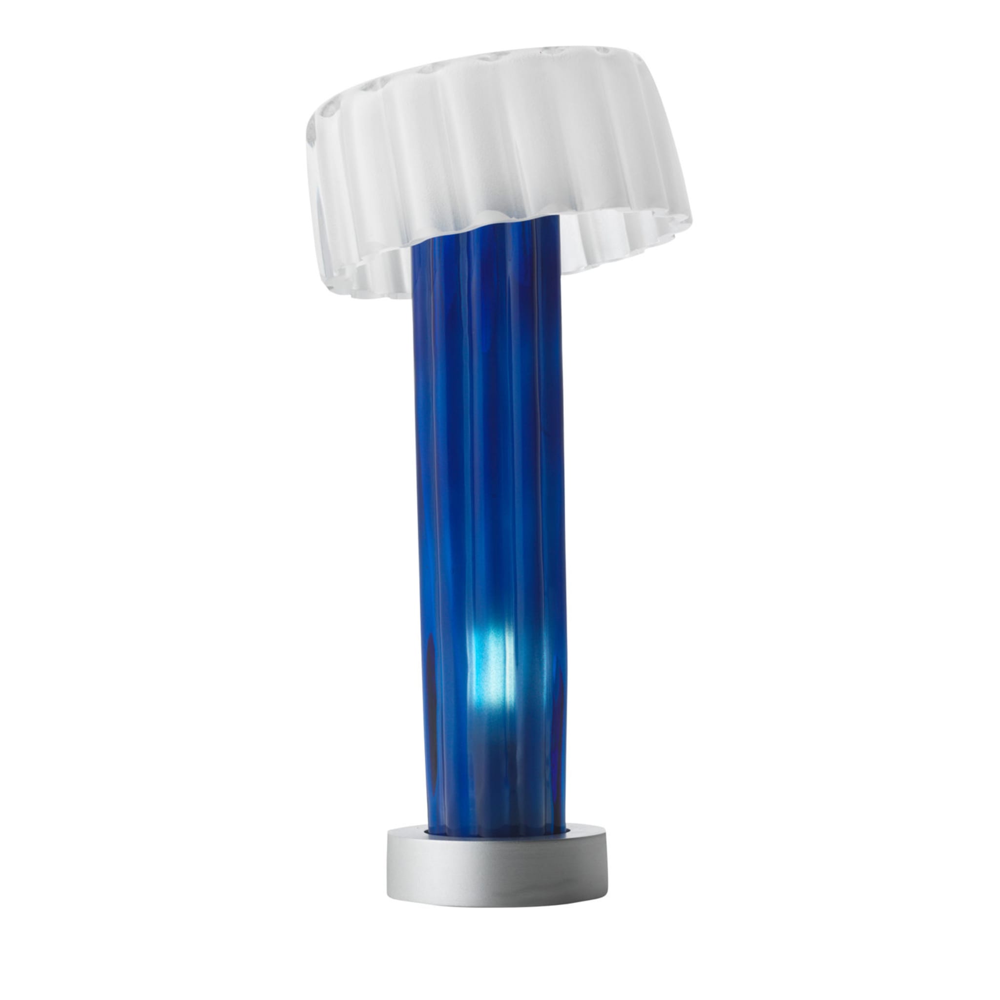 Zeitgenössische blaue Tischlampe - Hauptansicht