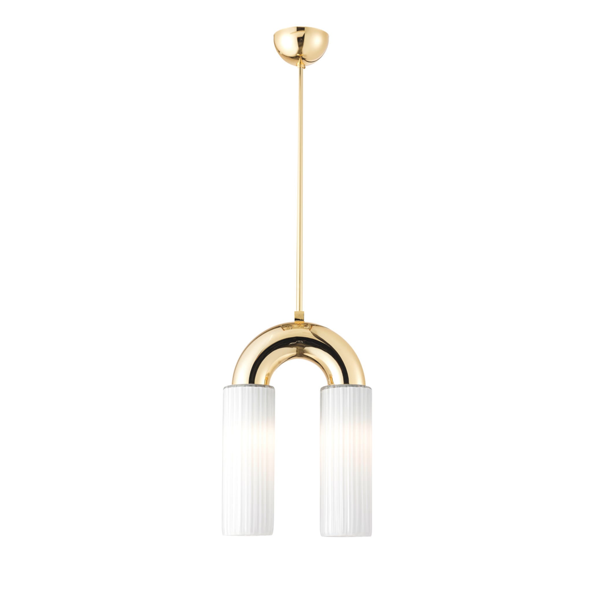 White and Gold Pendant Lamp - Main view
