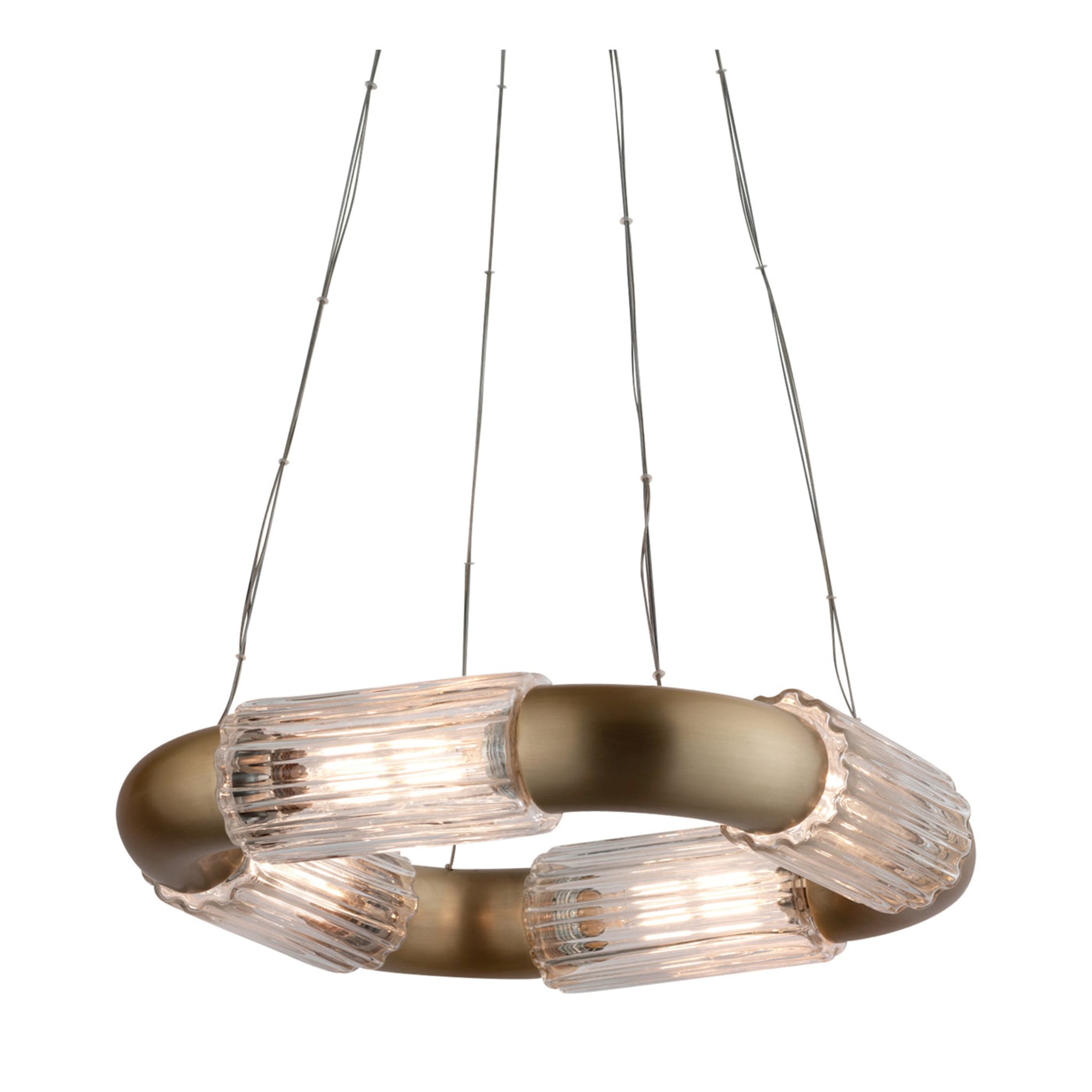 Brass and Glass Pendant Lamp - Main view