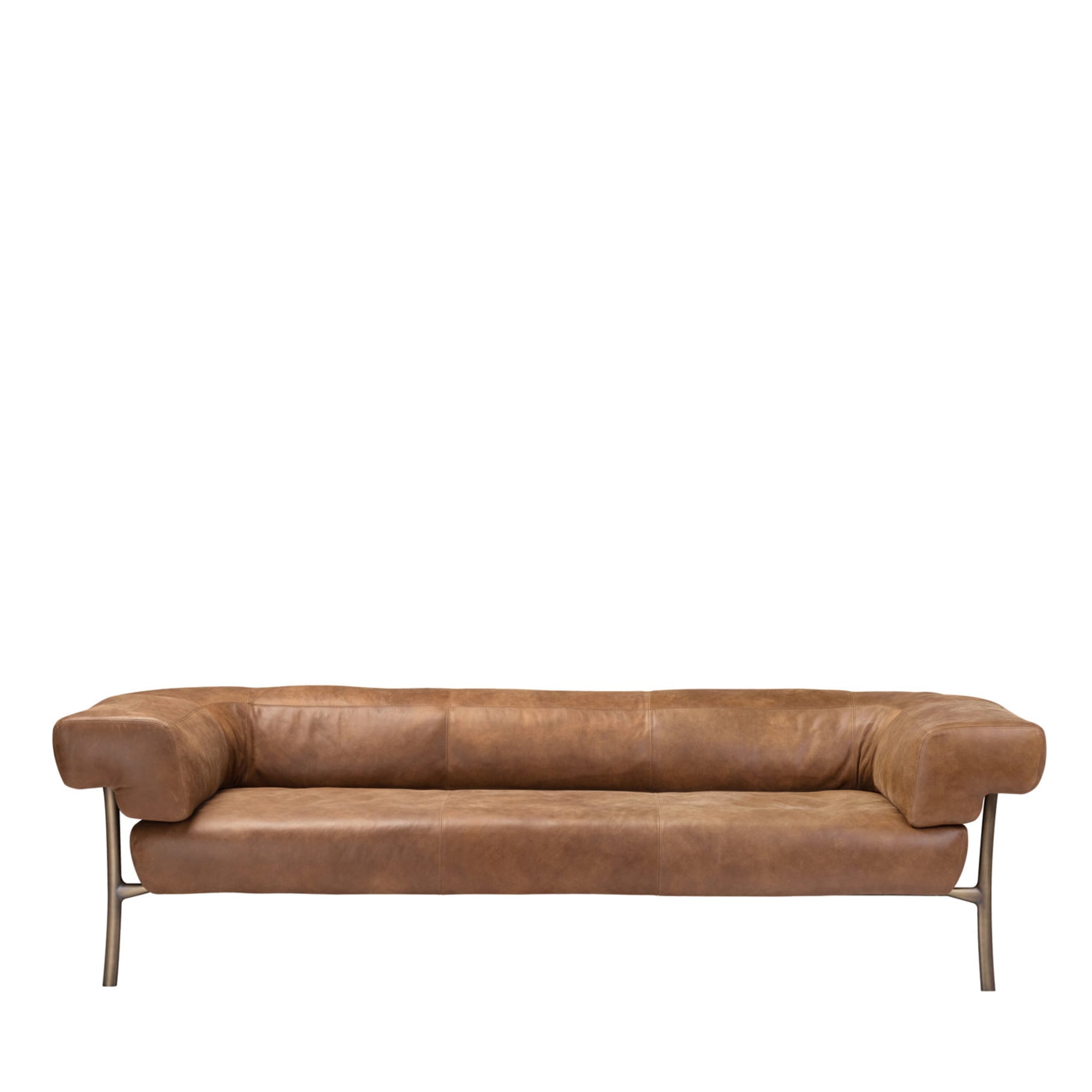 Katana 3-Seat Leather Sofa By Paolo Rizzato  - Vue principale