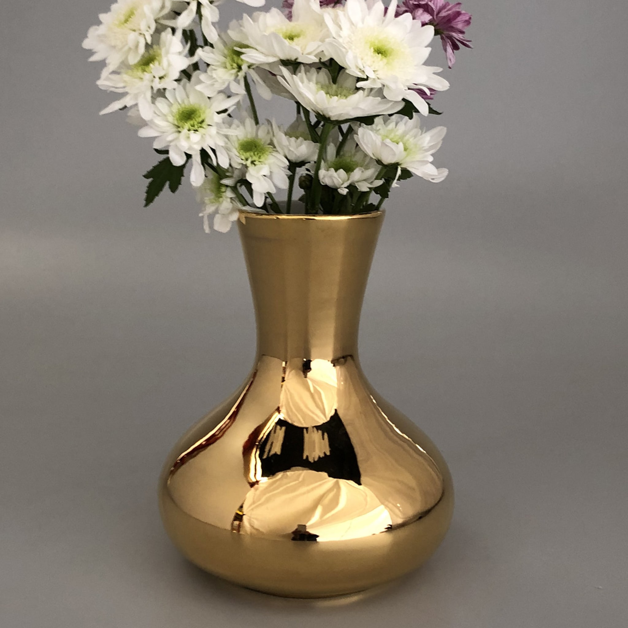 Goccione Pot de fleurs en or - Vue alternative 1