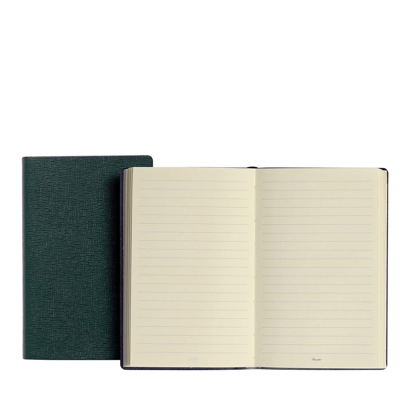 Milano Dark Green Set of 2 Notebooks - Pineider