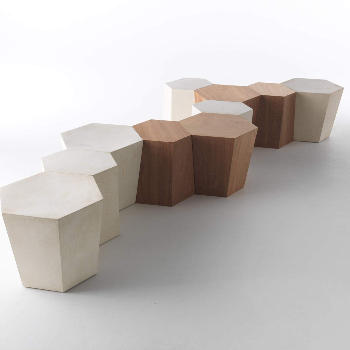 Hexagon Outdoor Coffee Table by Steven Holl - Horm
