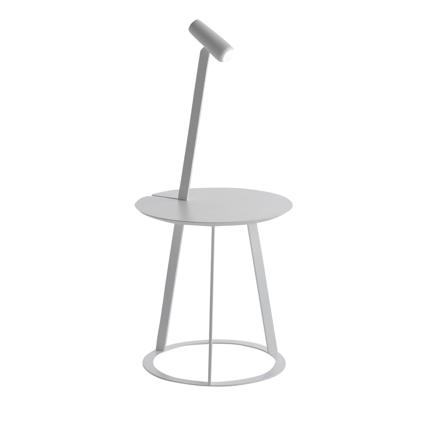 Albino Torcia White Side Table by Salvatore Indriolo - Horm