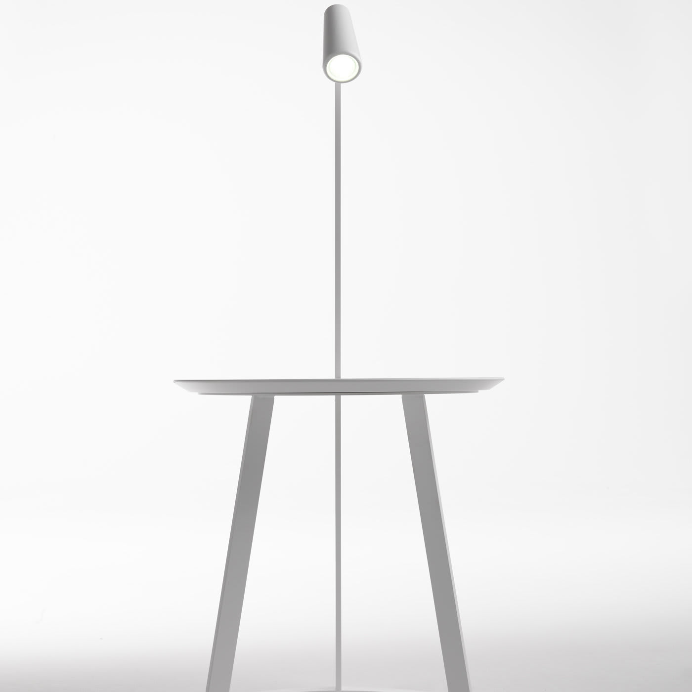 Albino Torcia White Side Table by Salvatore Indriolo - Horm