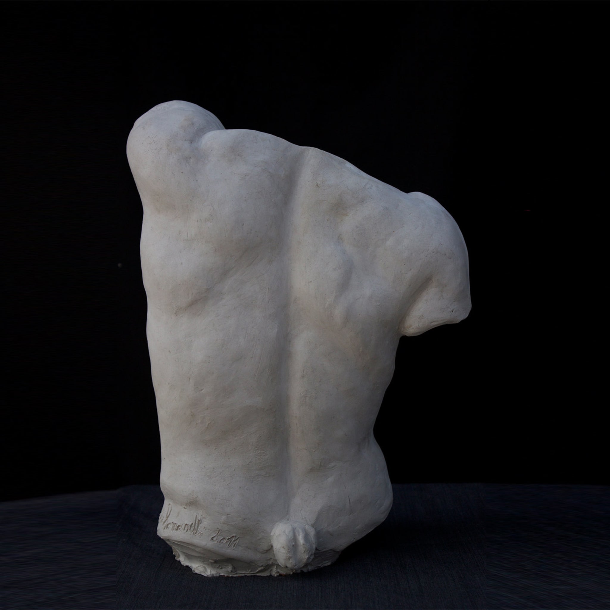 Fauno Torso Petite sculpture en plâtre - Vue alternative 2