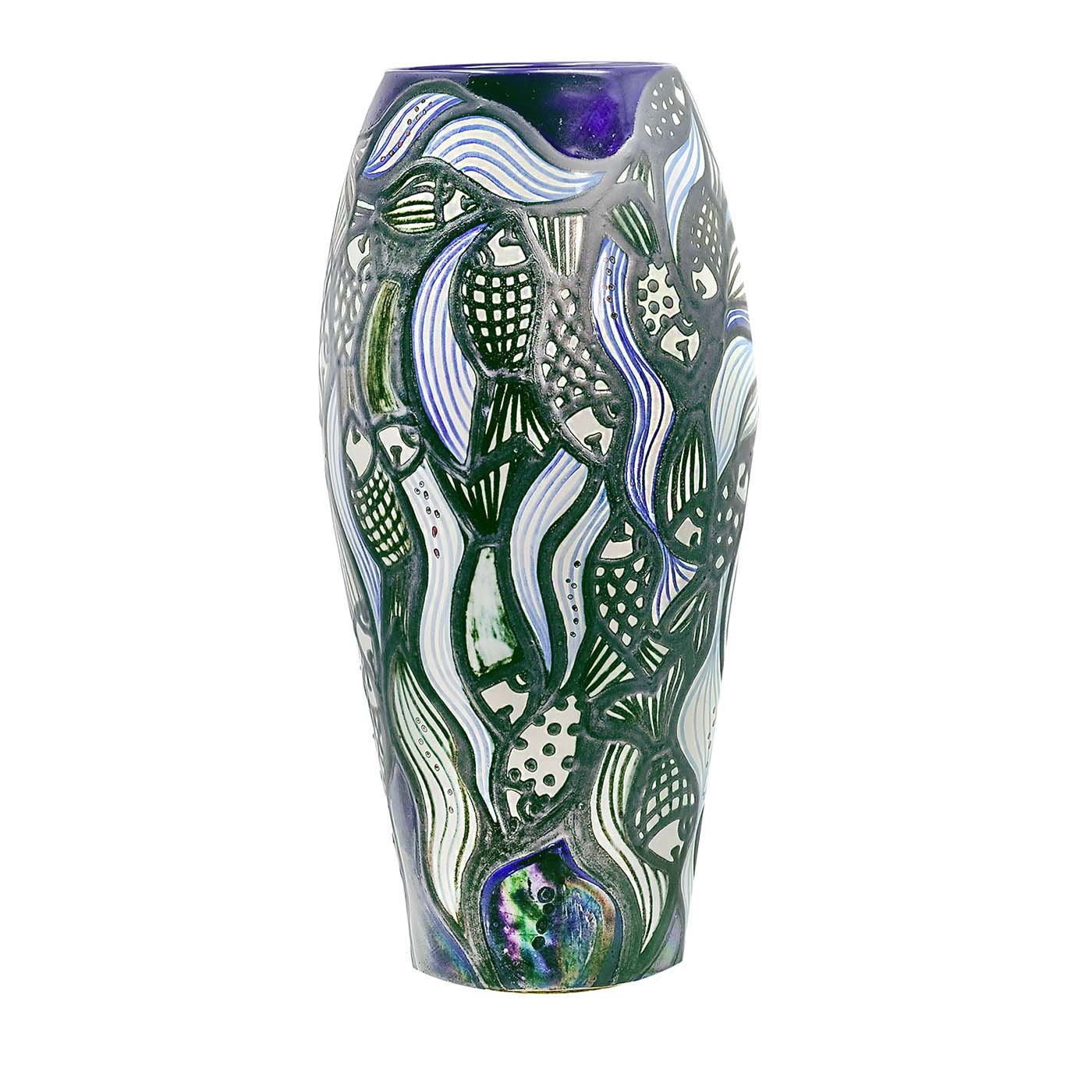 Ceramic Fish Vase - La Bottega di Verde Ramina