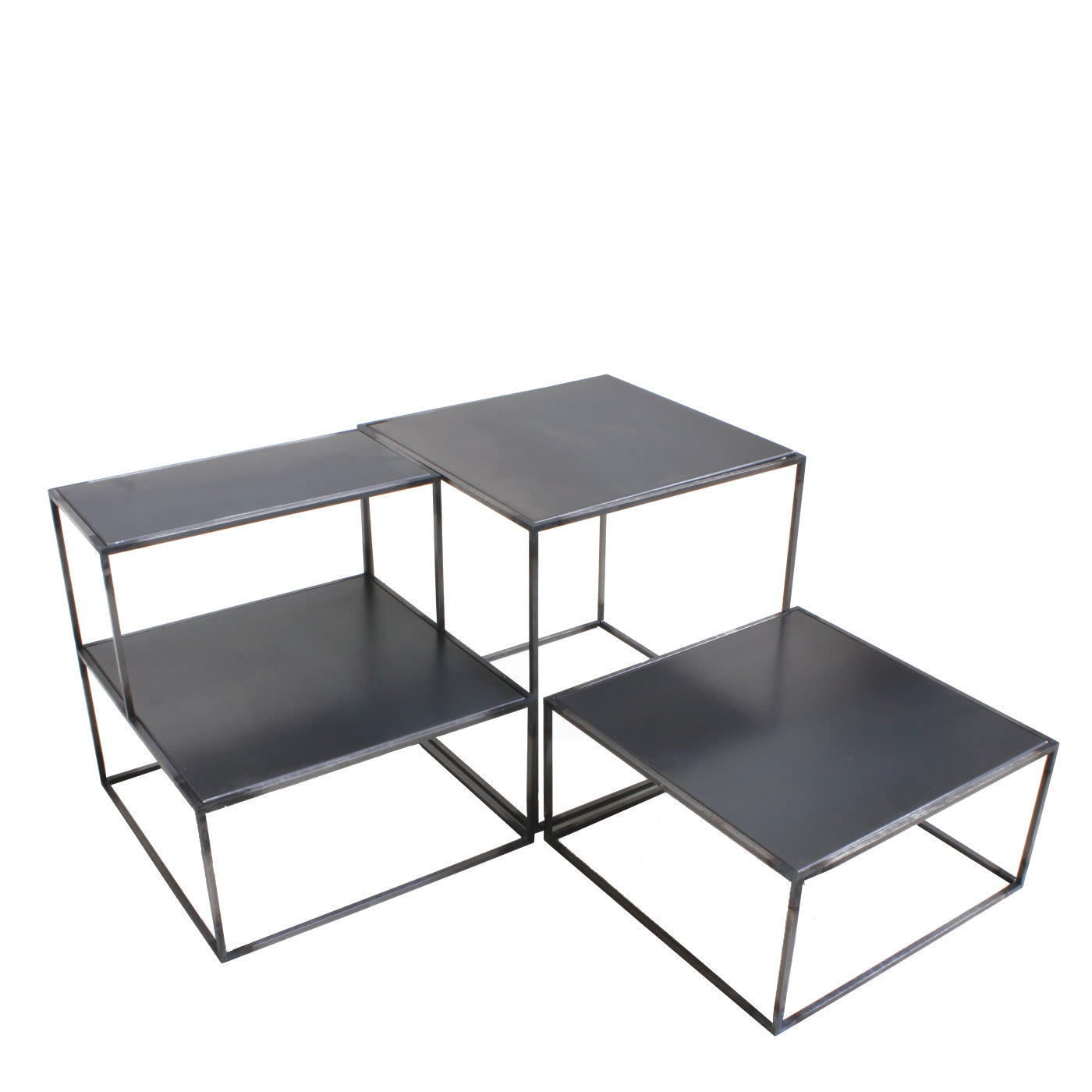 Kubrik Iron Set of 3 Coffee Tables - Francesca Levi