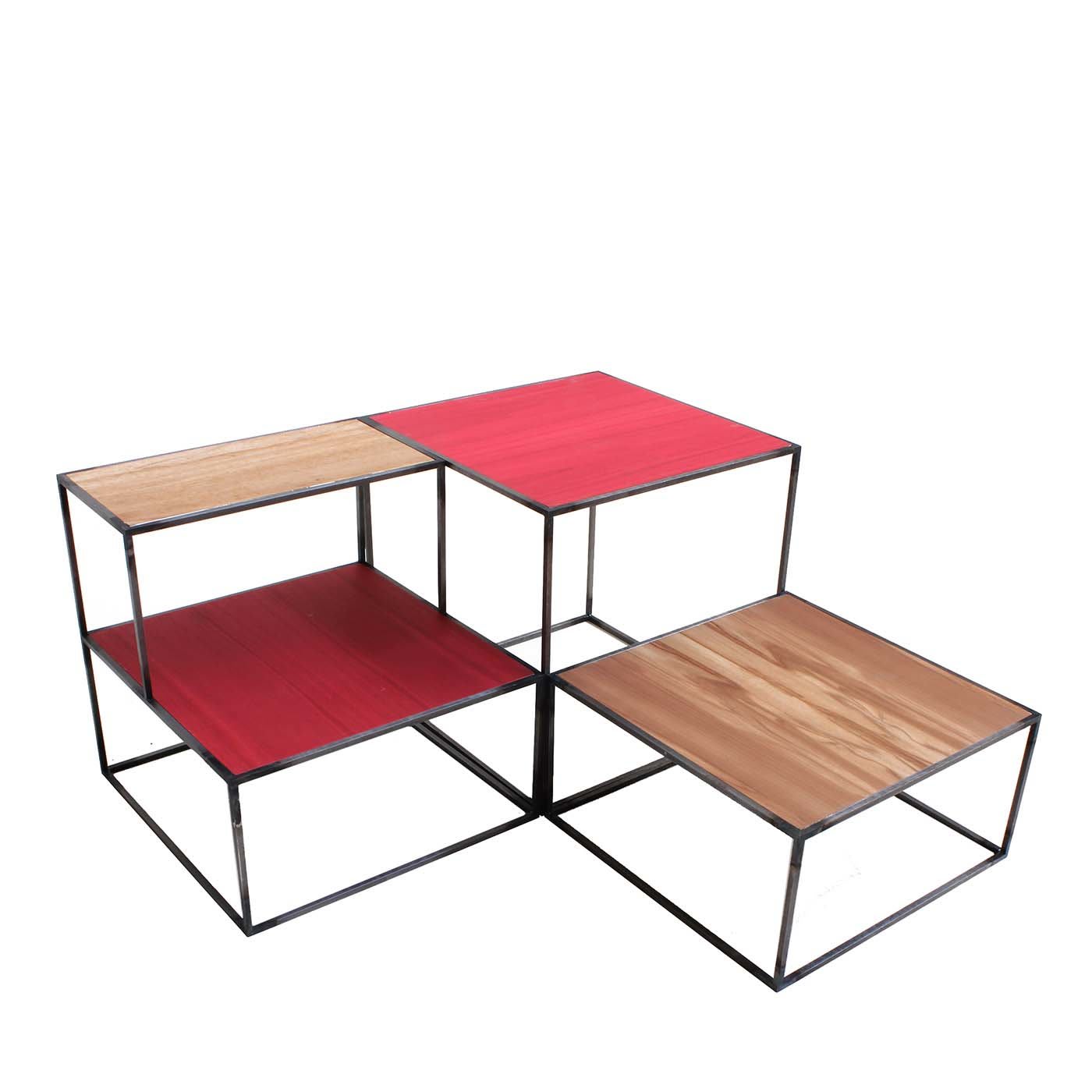 Kubrik Wood Set of 3 Coffee Tables - Francesca Levi