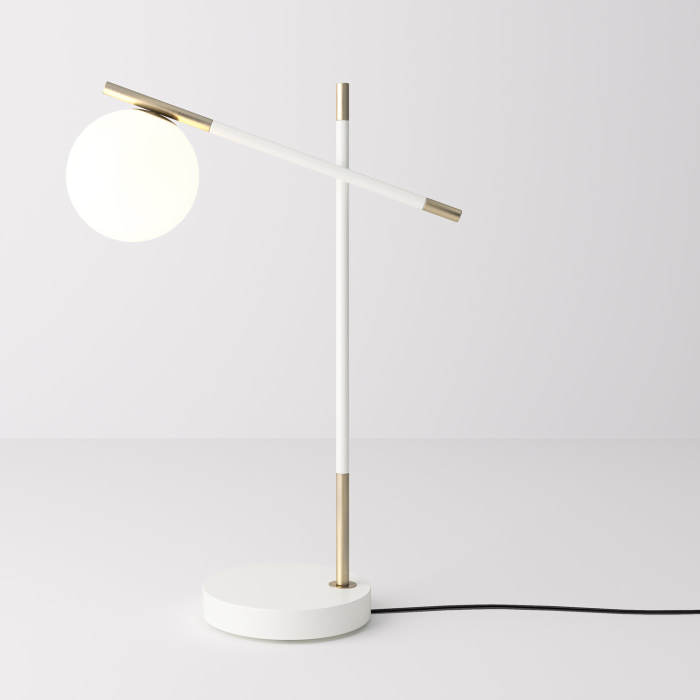 Grace 2-Arm White Table Lamp - Prof