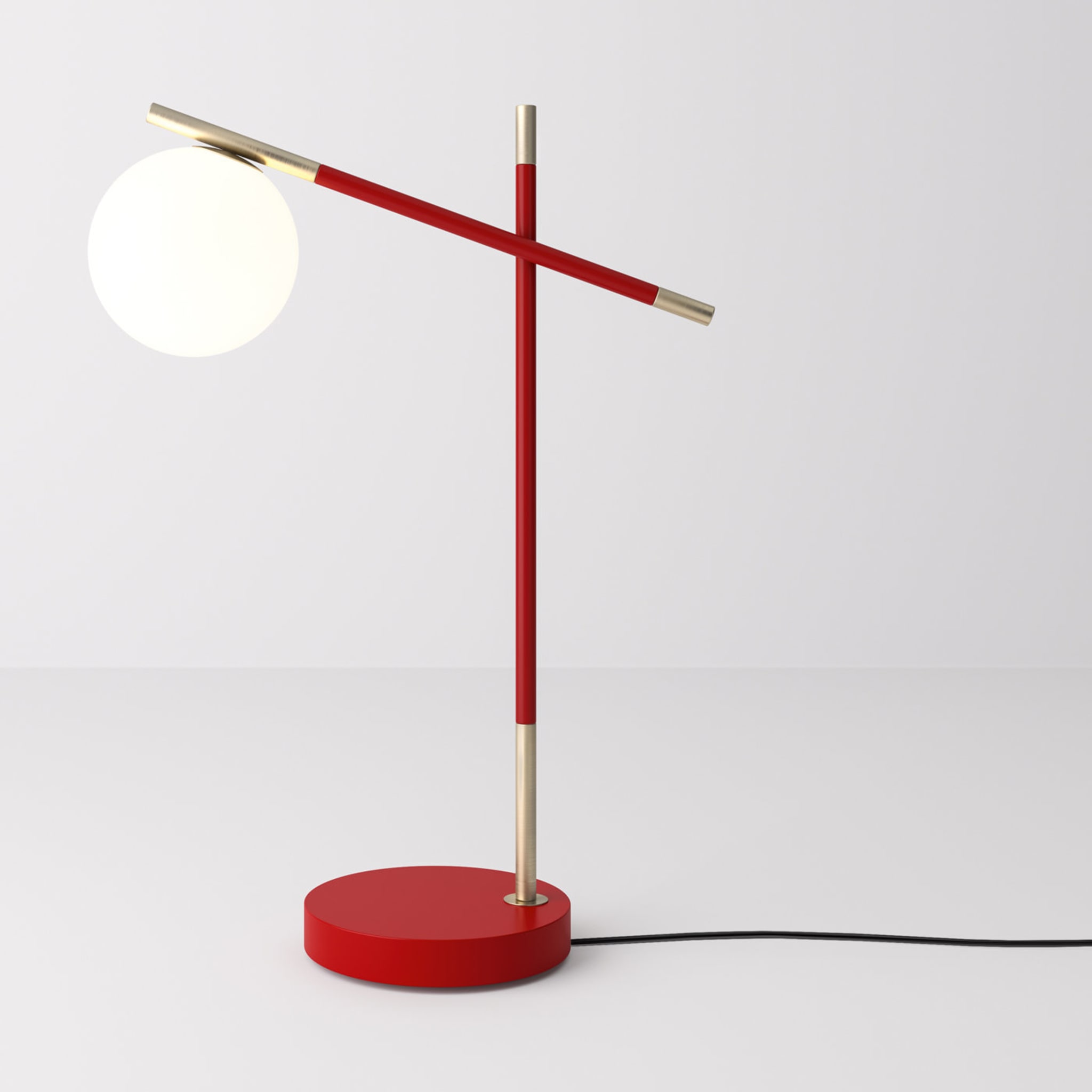 Grace 2-Arm Red Table Lamp - Alternative view 1
