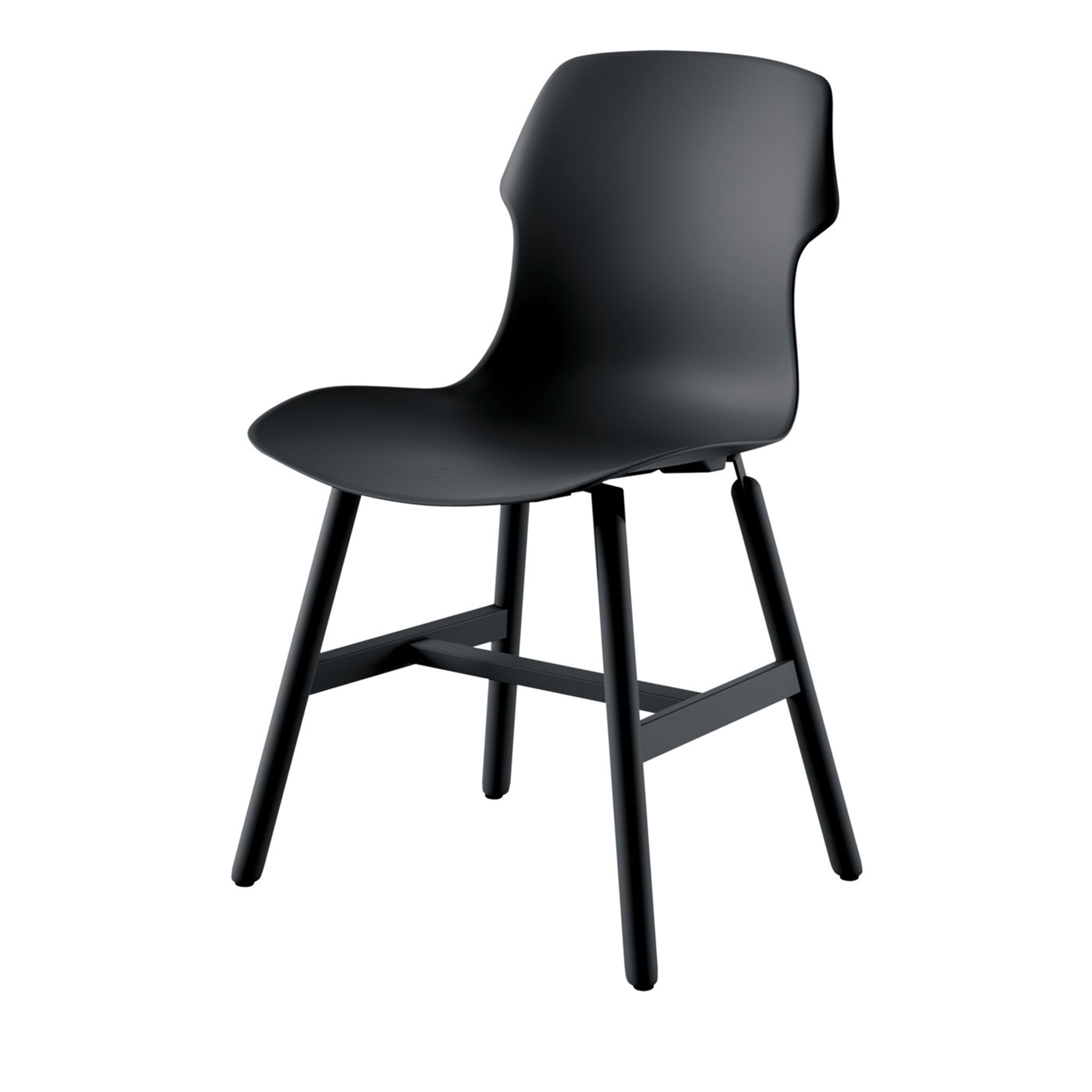 Stereo Set of 2 Black Chairs by Luca Nichetto - Main view