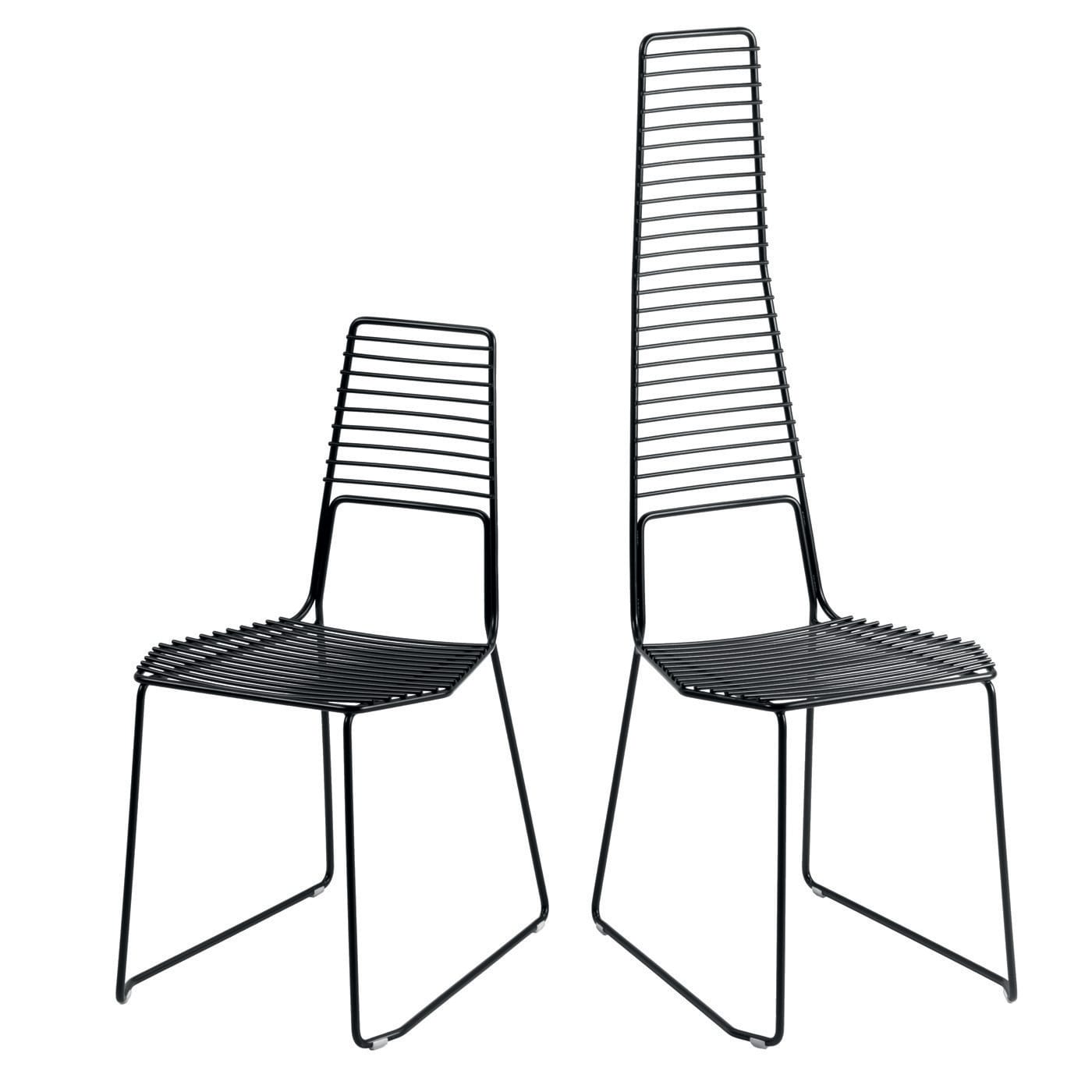 Alieno Set of 2 Black Chairs by GamFratesi - Casamania