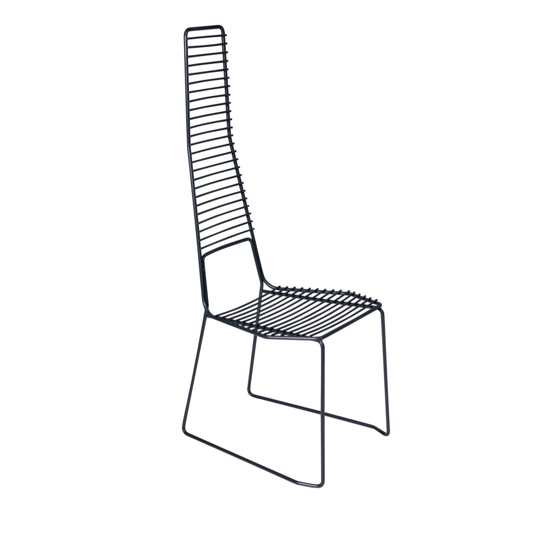 Alieno Set of 2 Black High Chairs by GamFratesi - Main view