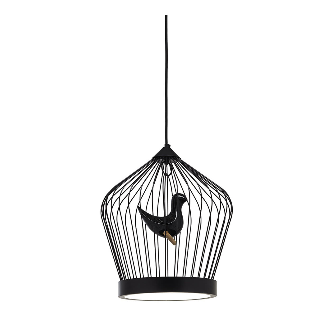 Twee T. Black Small Suspension Lamp by Jake Phipps  - Casamania