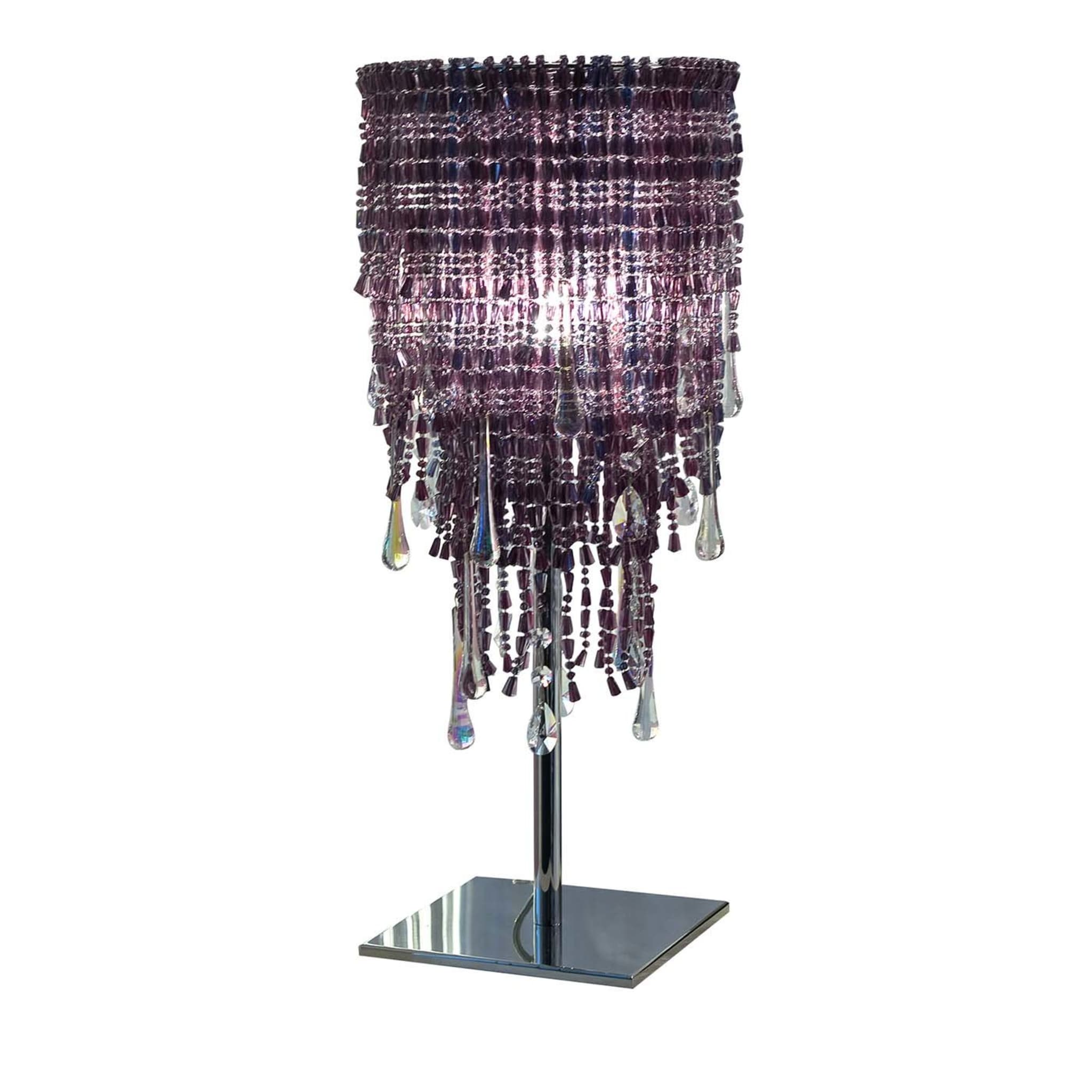 Perle Cascata Table Lamp in Lilac - Main view