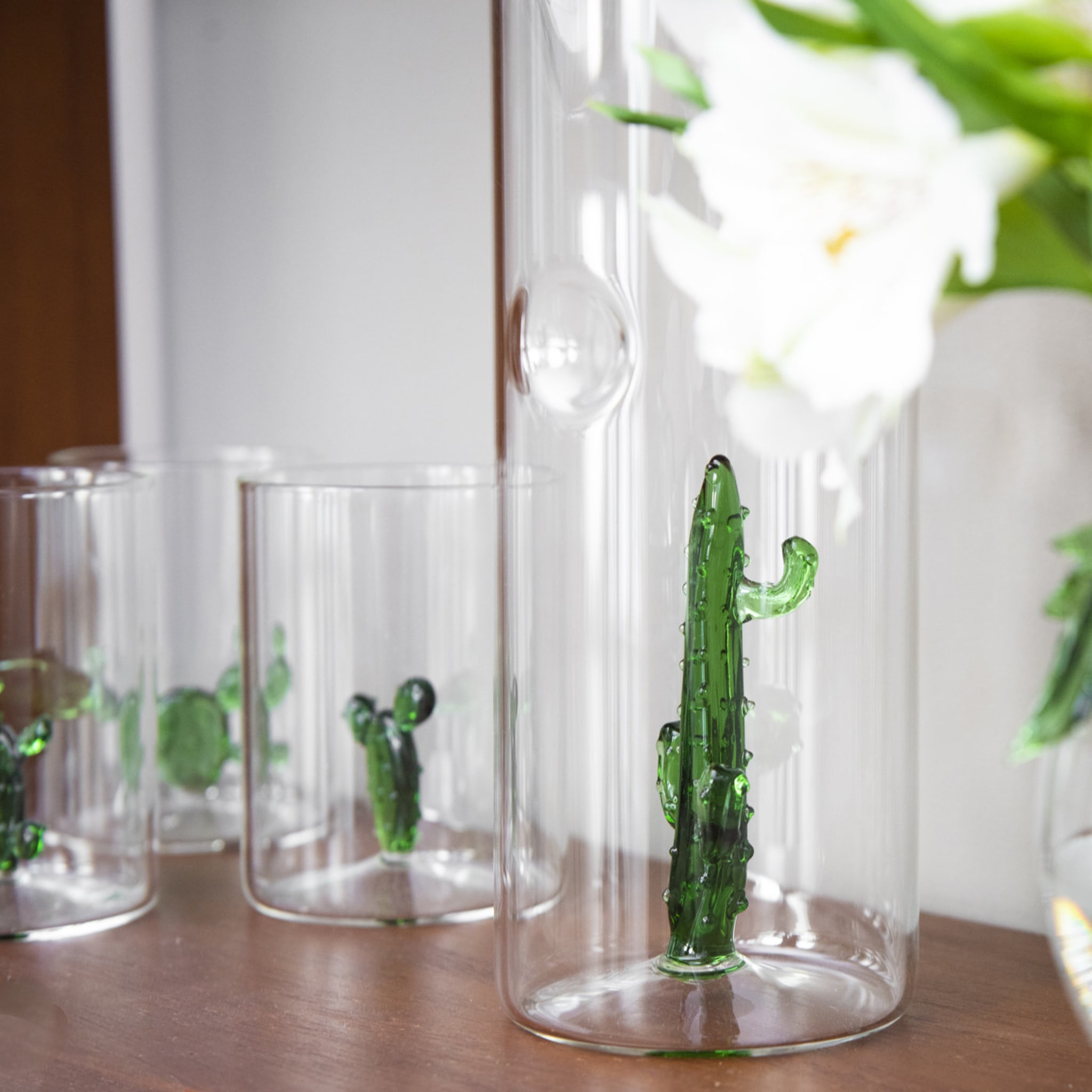 Cactus Set of 4 Glasses and Pitcher - Alternative view 4