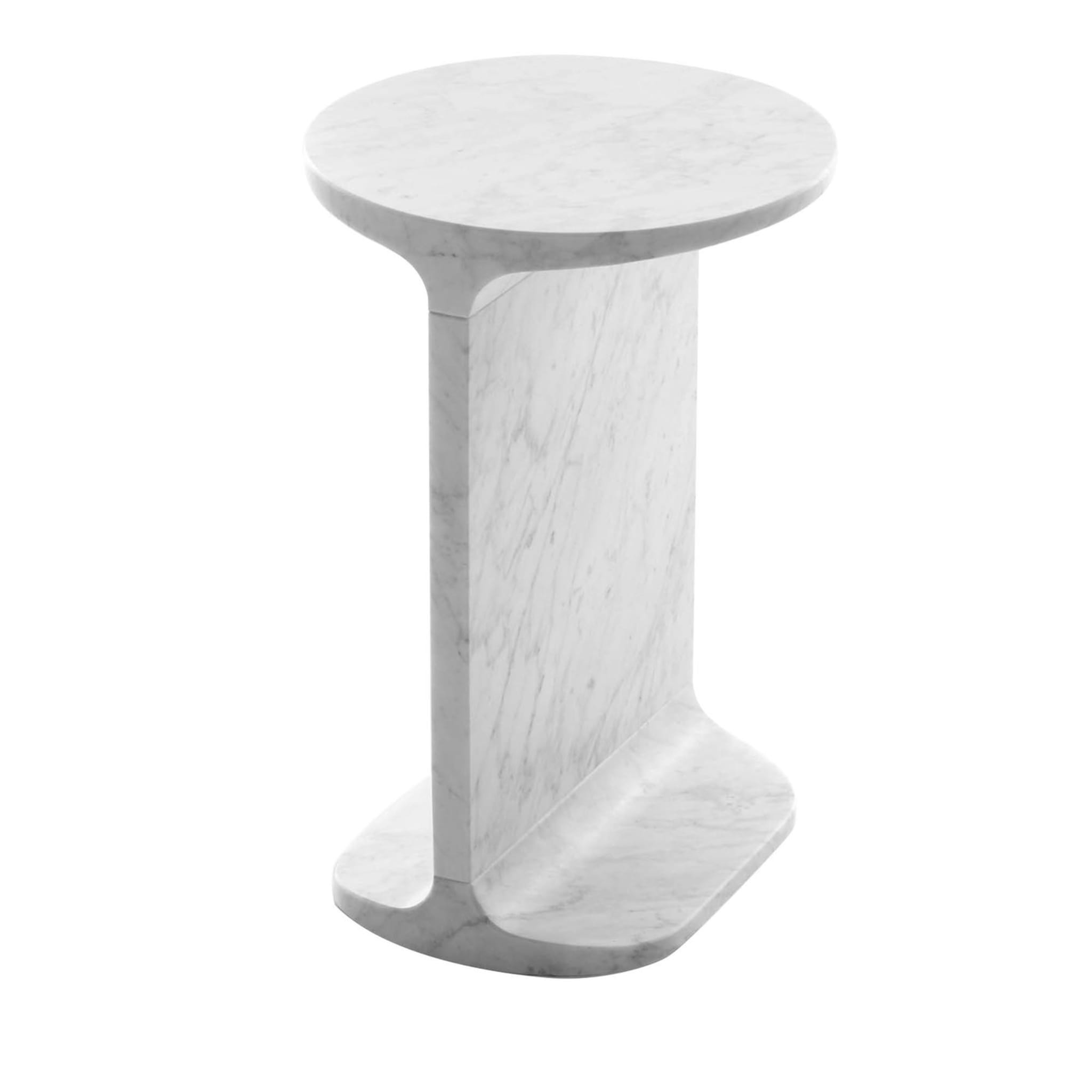 White IPE TONDO SIDE TABLE - Design James Irvine 2009 - Main view