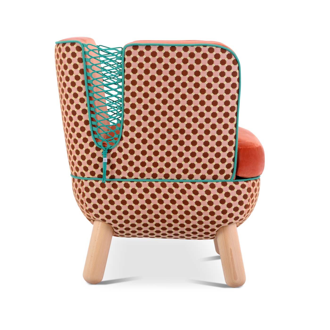 Sly Low Armchair with Ropes By Italo Pertichini rombi - Adrenalina