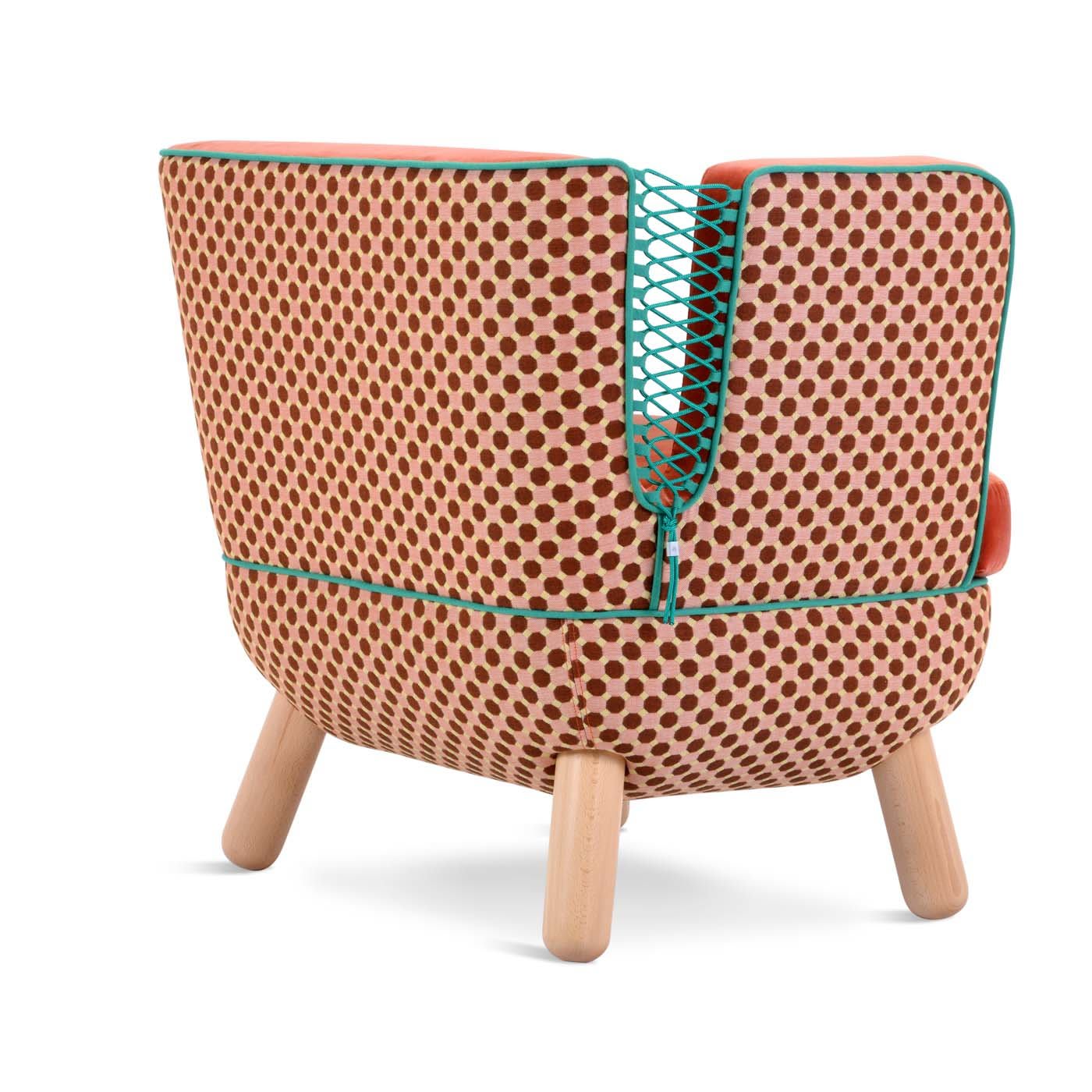 Sly Low Armchair with Ropes By Italo Pertichini rombi - Adrenalina