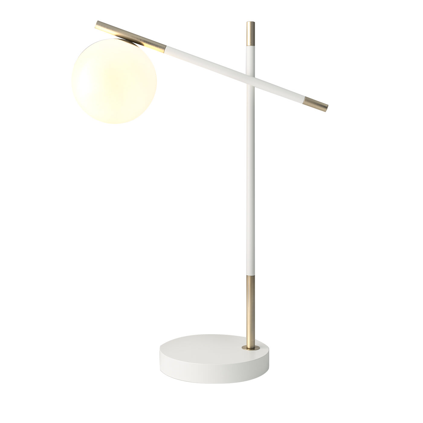 Grace 2-Arm White Table Lamp - Prof