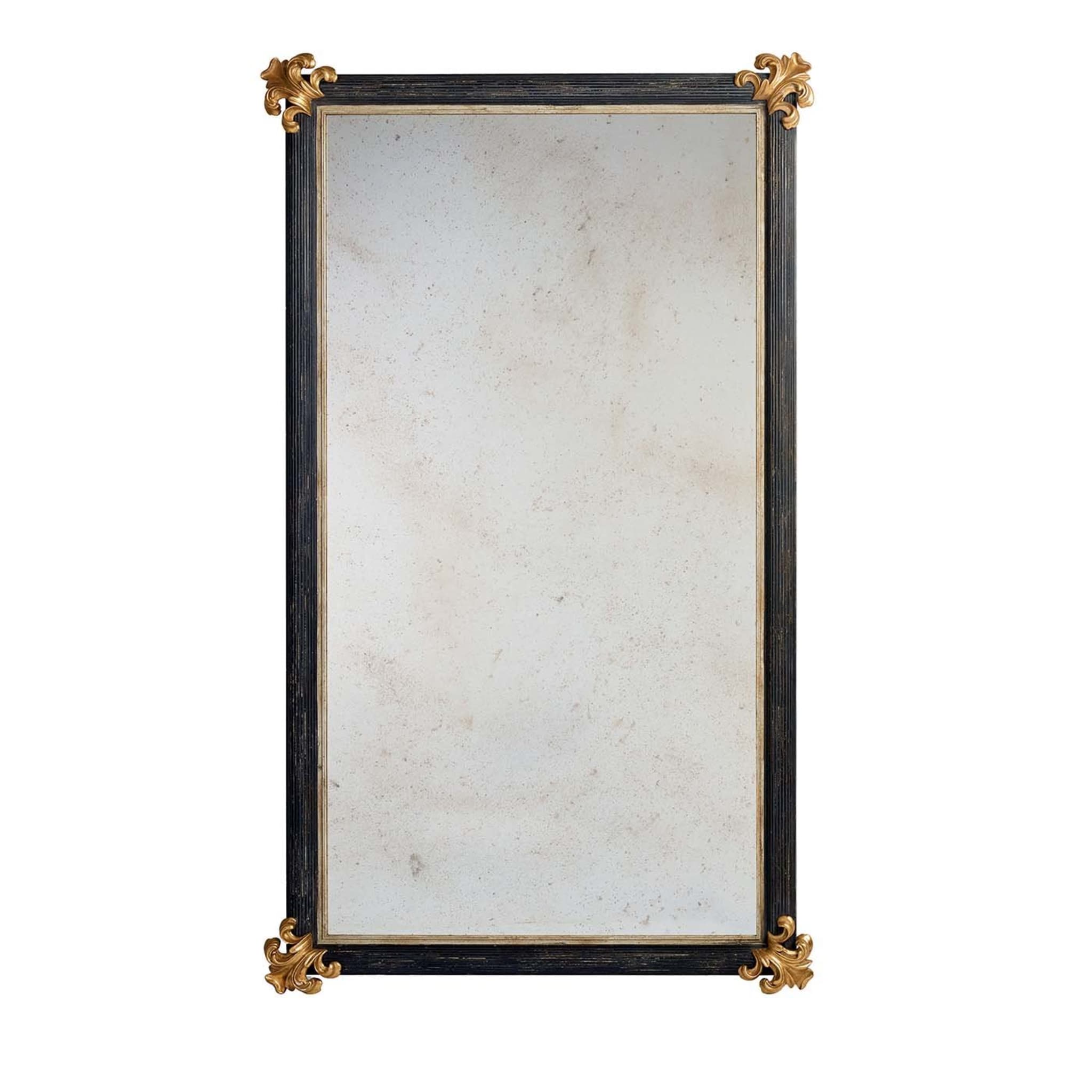 Rectangular Wall Mirror with Black Frame - Main view