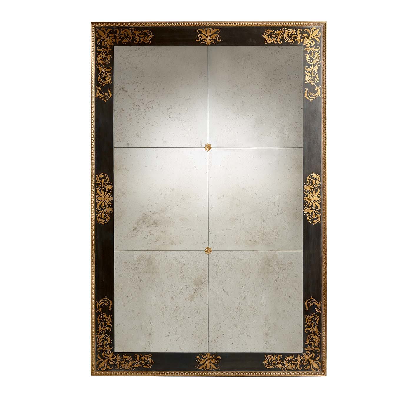 Wall Mirror with Black and Gold Frame - La Casa Grifoni