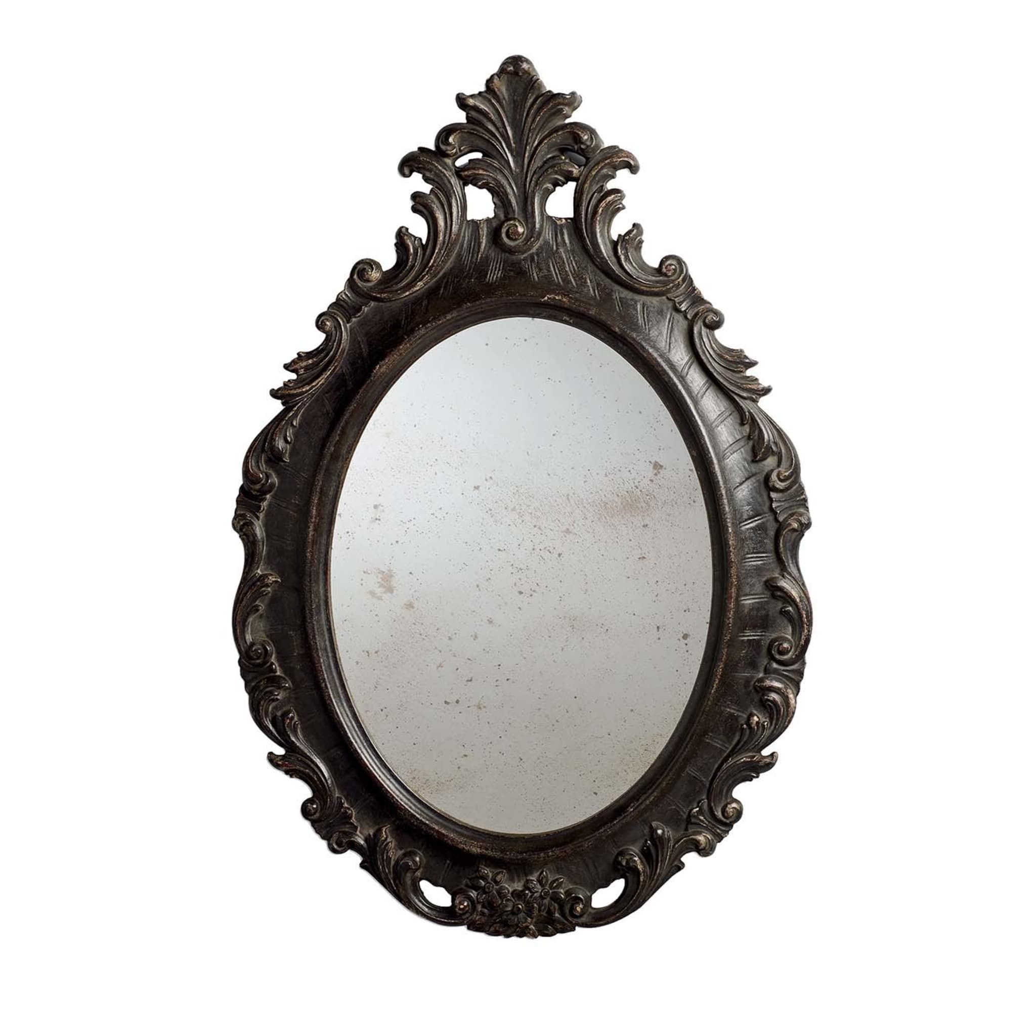 Brown Wall Mirror in Lime Wood - Main view
