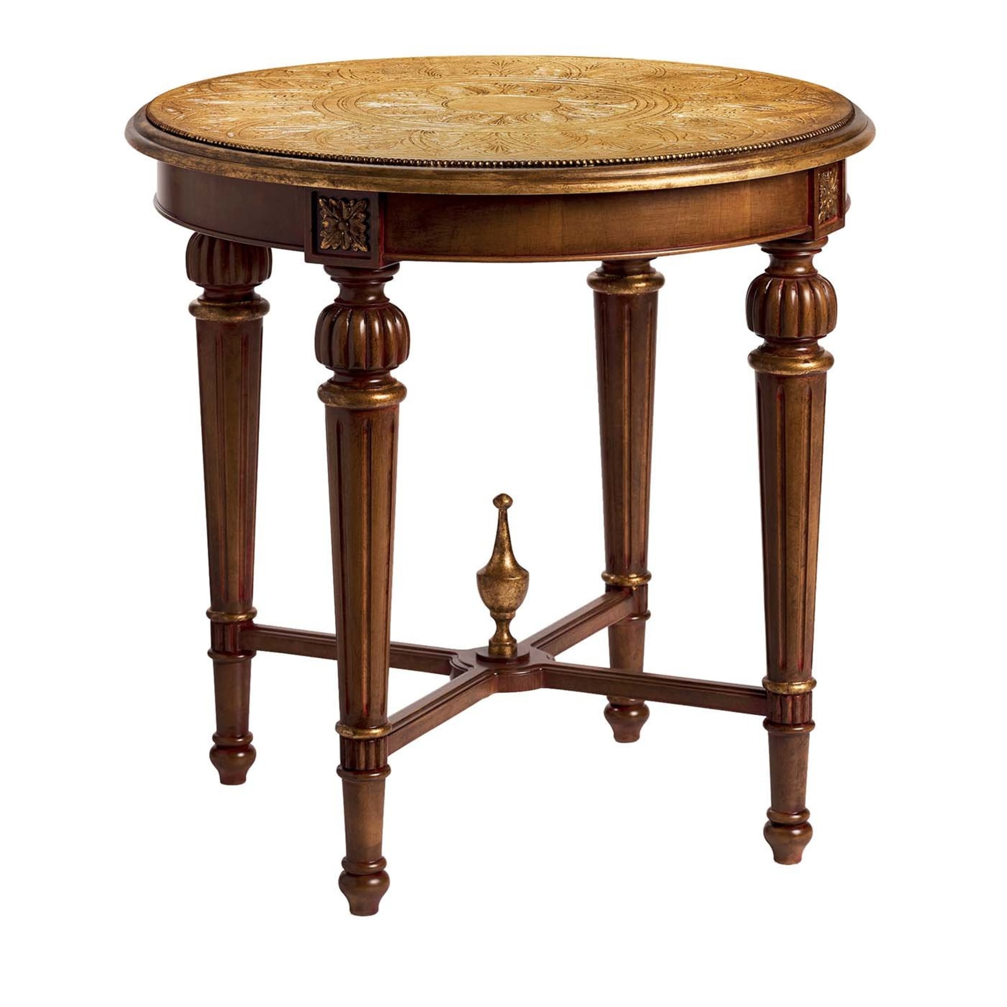 Round Inlaid Side Table  - Main view